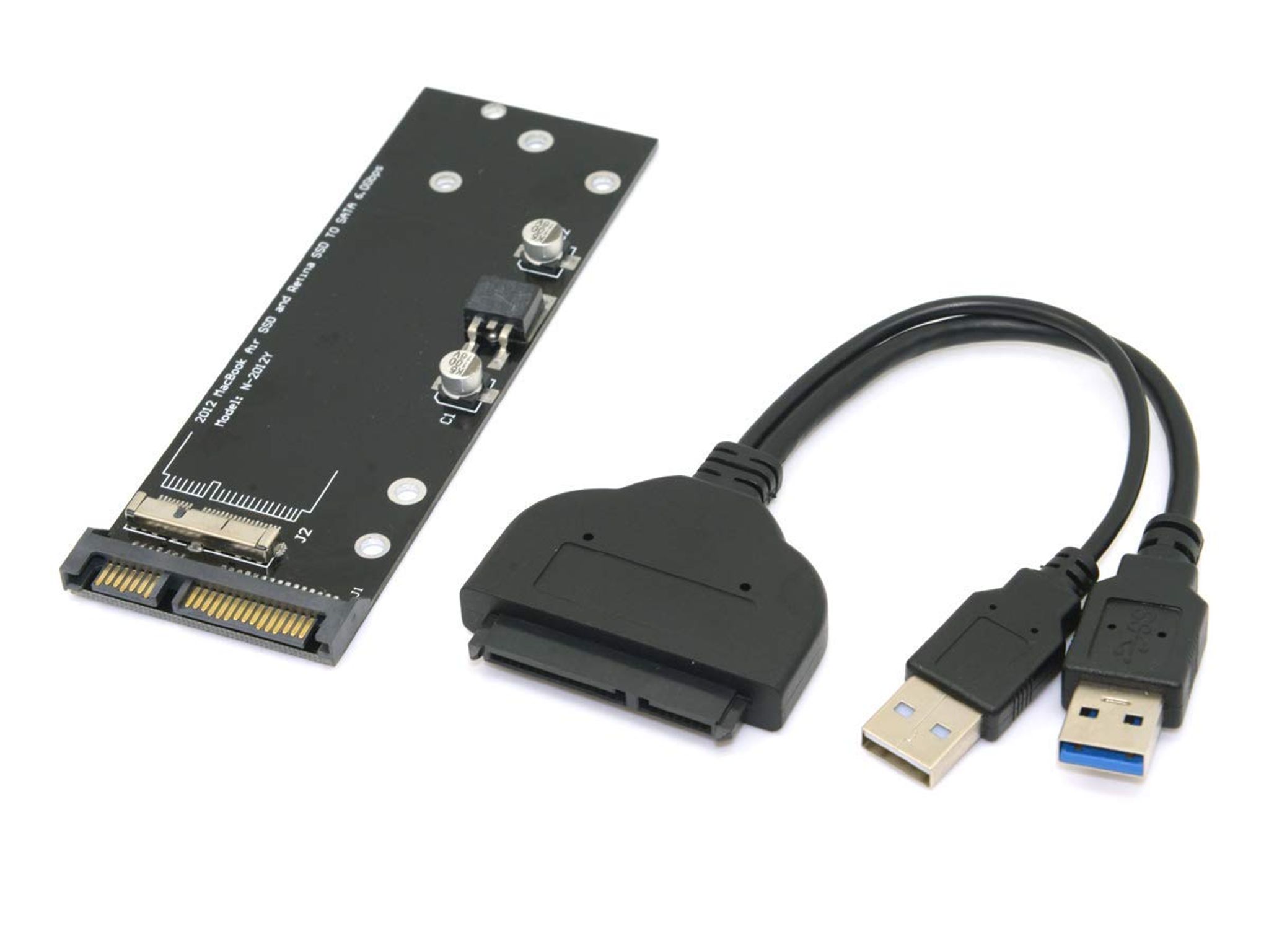 USB 3.0 to 12+6Pin SSD and SATA 22Pin PCB Disk Drive for 2010 2011 MAC Air A1369 A1370 SSD