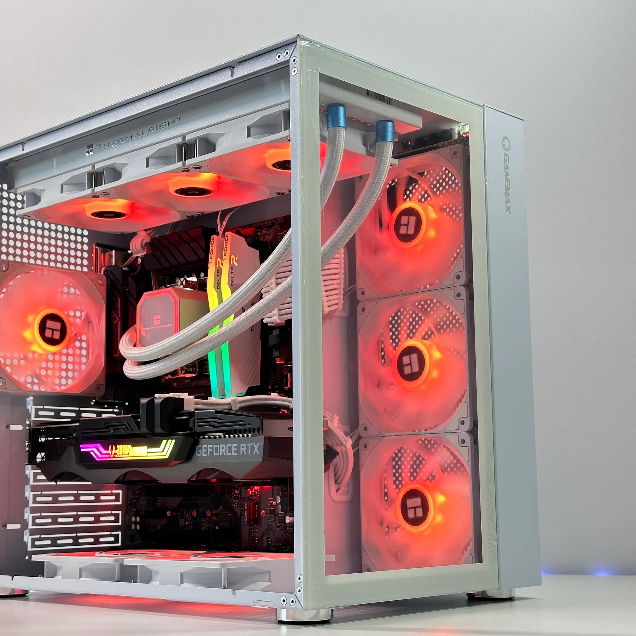 🫗4k Liquid Cooled Gaming PC🫗 Nvidia RTX 3080 10GB❄️Intel 12600KF 10Cores❄️32GB DDR4❄️1TB NVME