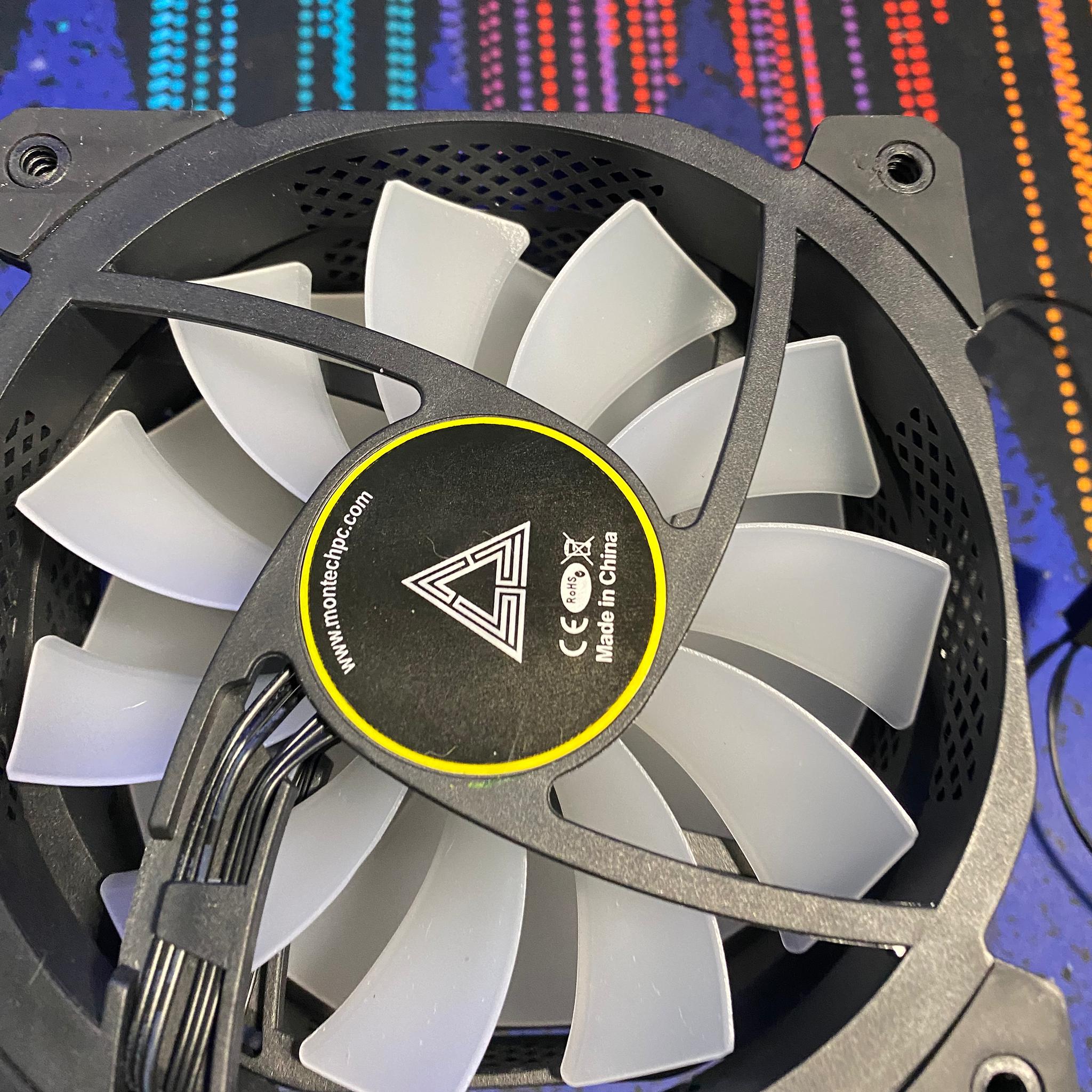 8x Montech Air 100 ARGB Case Fans with PWM Fan splitters