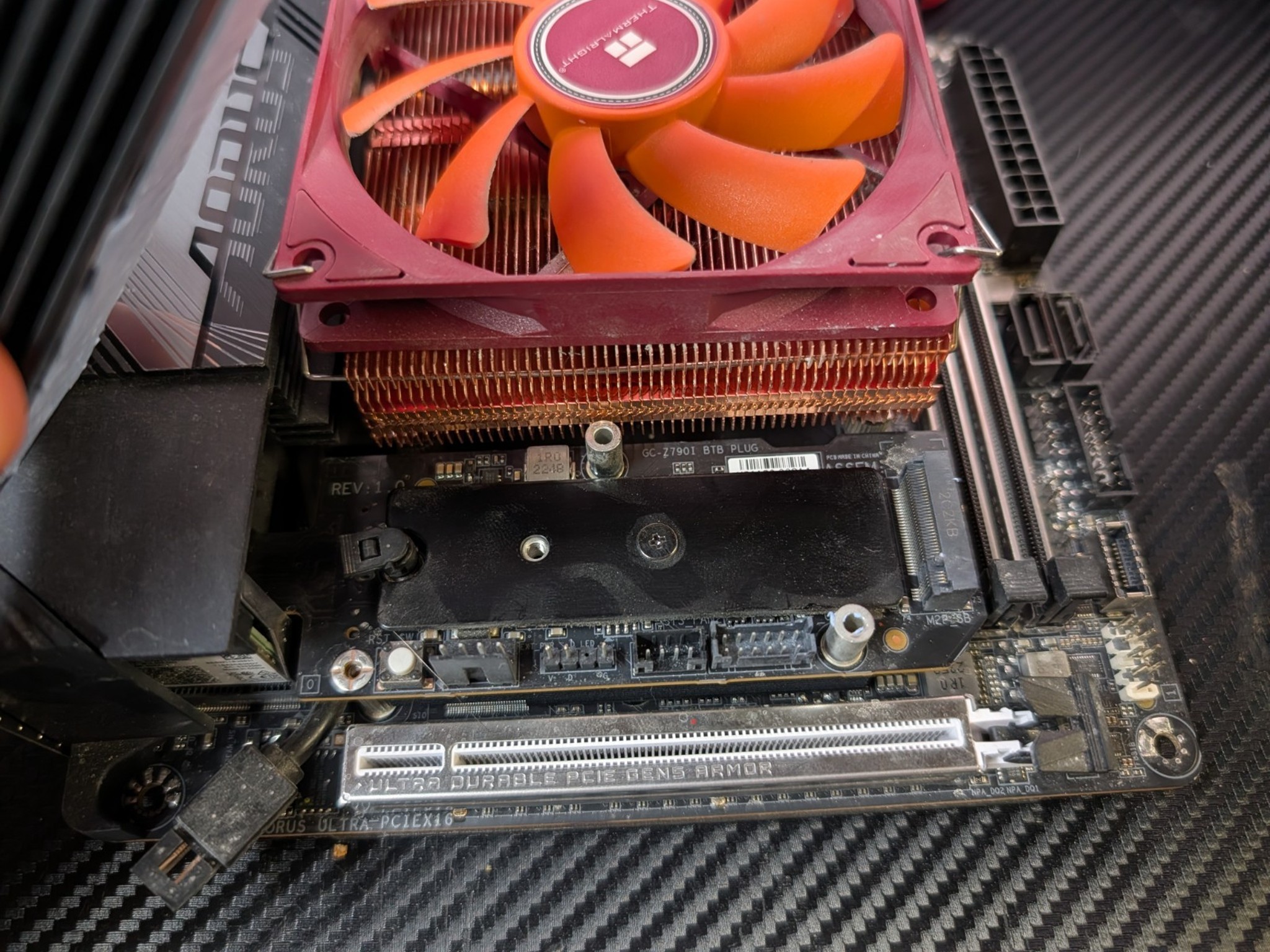 Gigabyte Z790I Aorus Ultra w/ Intel I5-14600k & AXP90-47 Cooler & Contact Frame