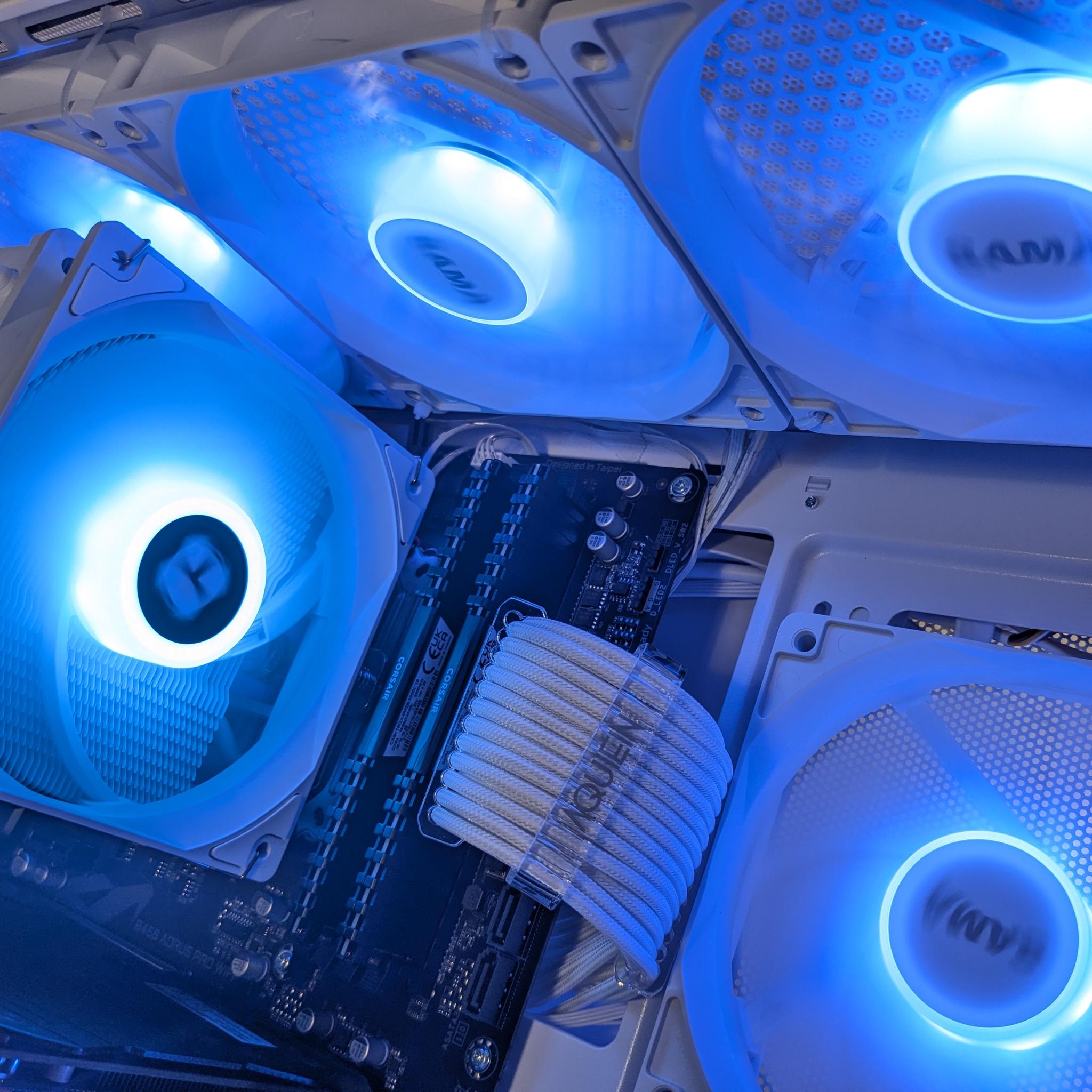 White RGB Gaming PC | 16GB RAM | WiFi | Ready to Play Fortnite, Minecraft, Valorant