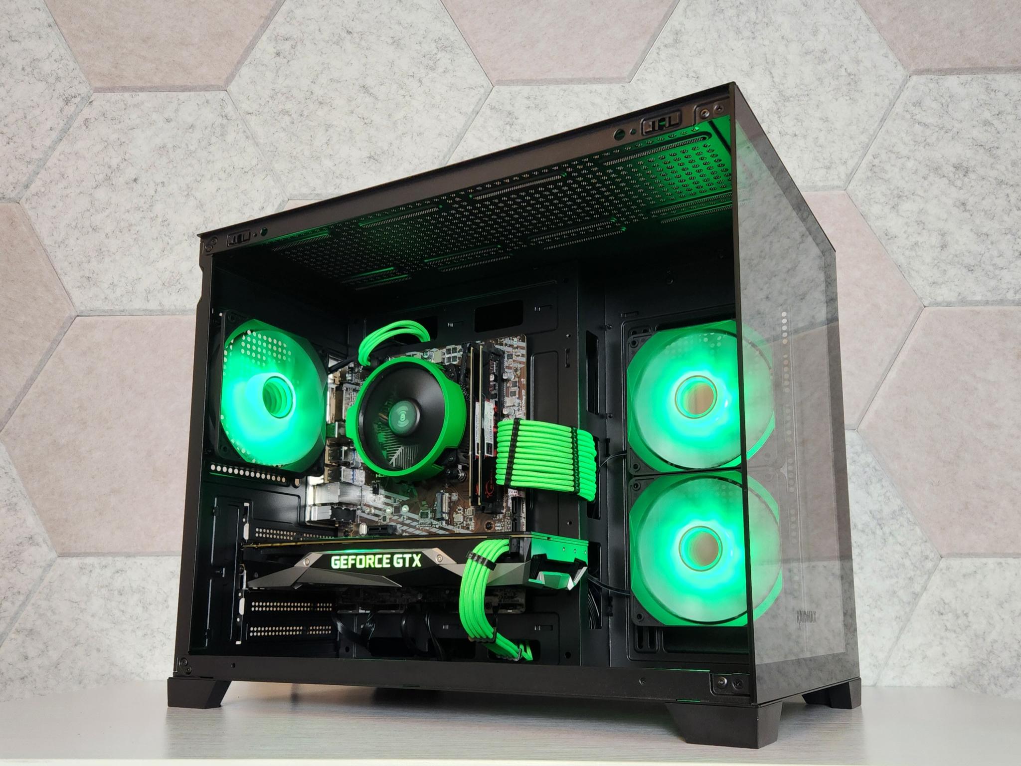 💚Green Beast Gaming PC | GTX 1070 8GB | Ryzen 5 3600 | 16GB RAM | 512GB SSD | Windows 11 | WIFI/BT |