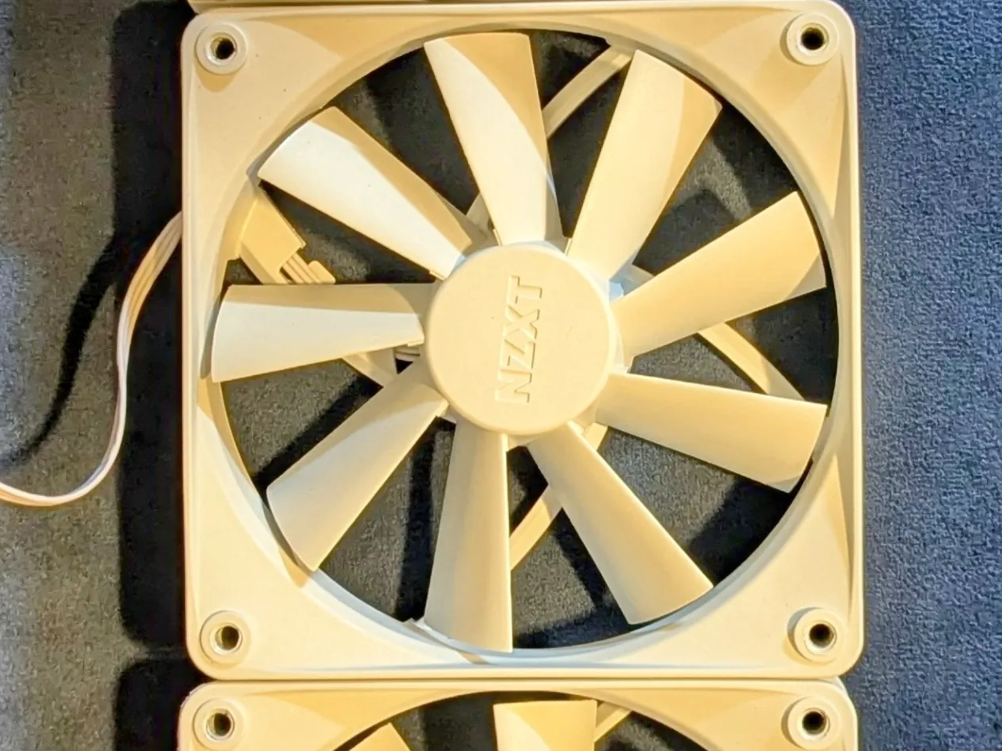 NZXT 3x White 120mm Case Fans – Non-RGB, Brand New