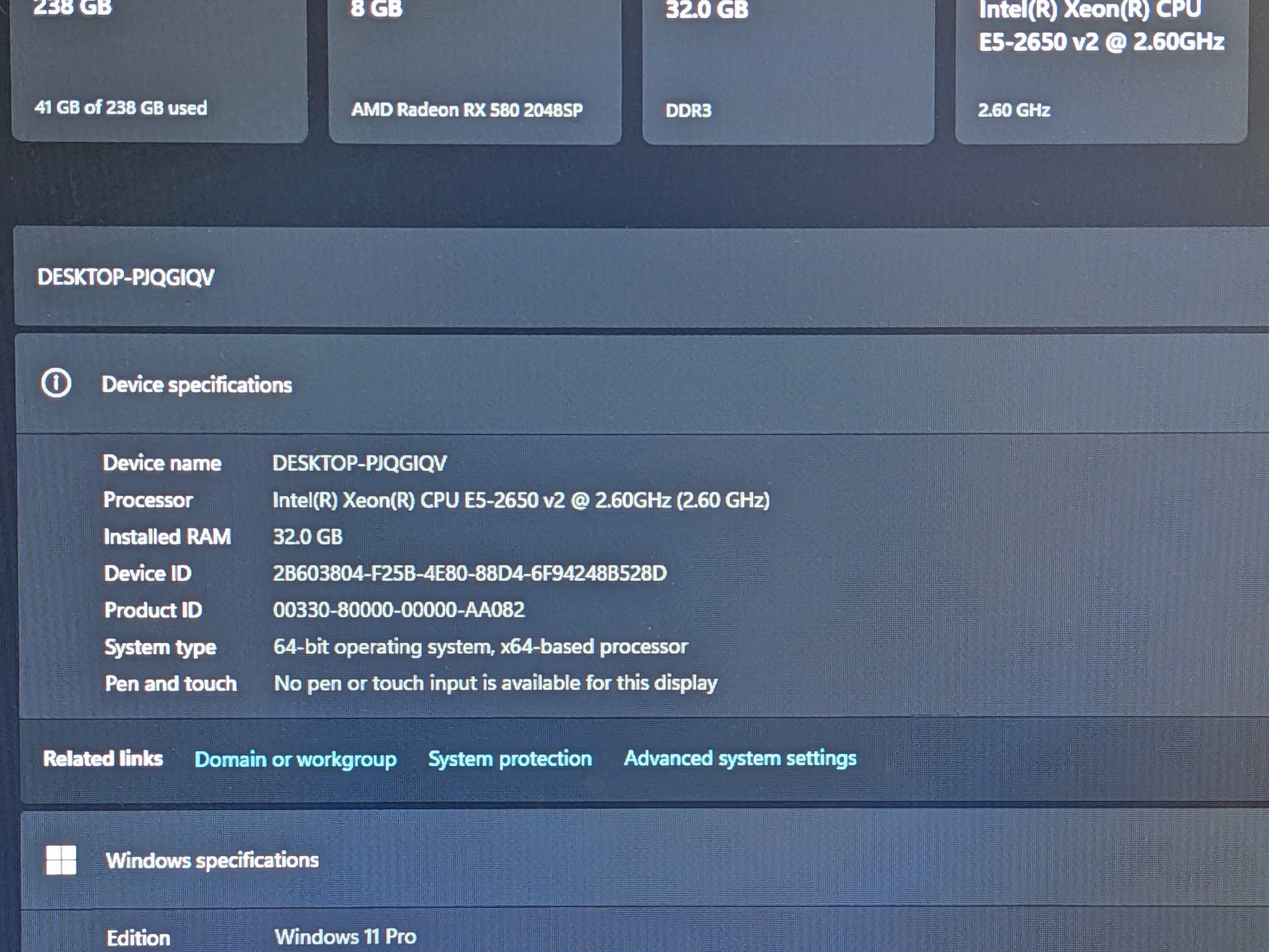 ⚡ Flash Sale! Gaming PC | RX 580 8GB | Xeon 8-Core | 32GB RAM | 256GB NVME | WIFI | WIN 11 PRO