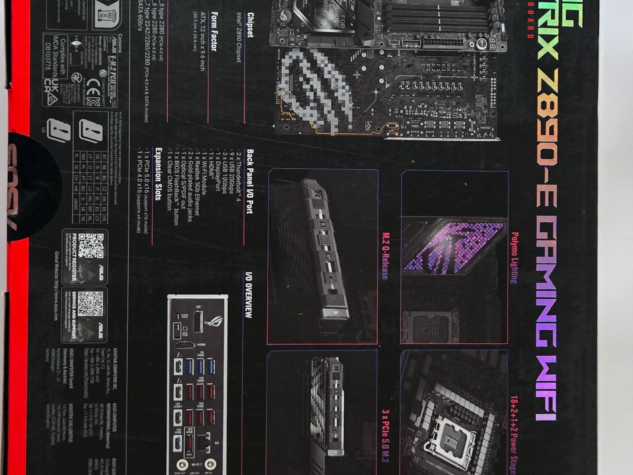 ASUS ROG Strix Z890-E Gaming WiFi LGA1851 ATX DDR5 Motherboard, NEW-SEALED IN BOX