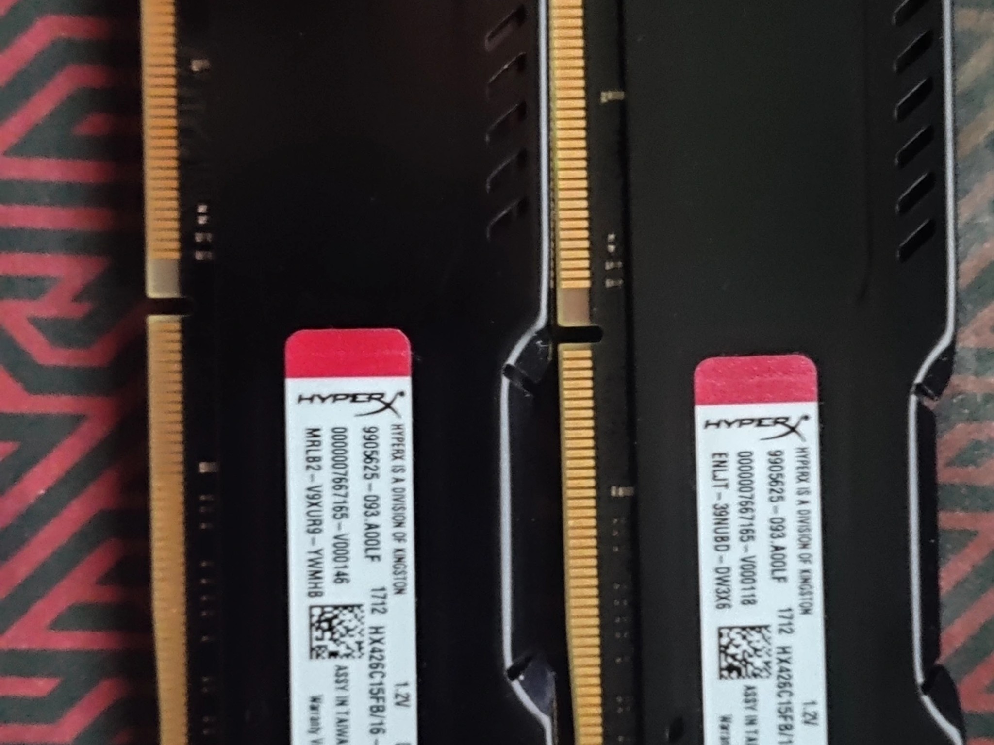 Kingston HyperX DDR4 Memory 2x16 GB