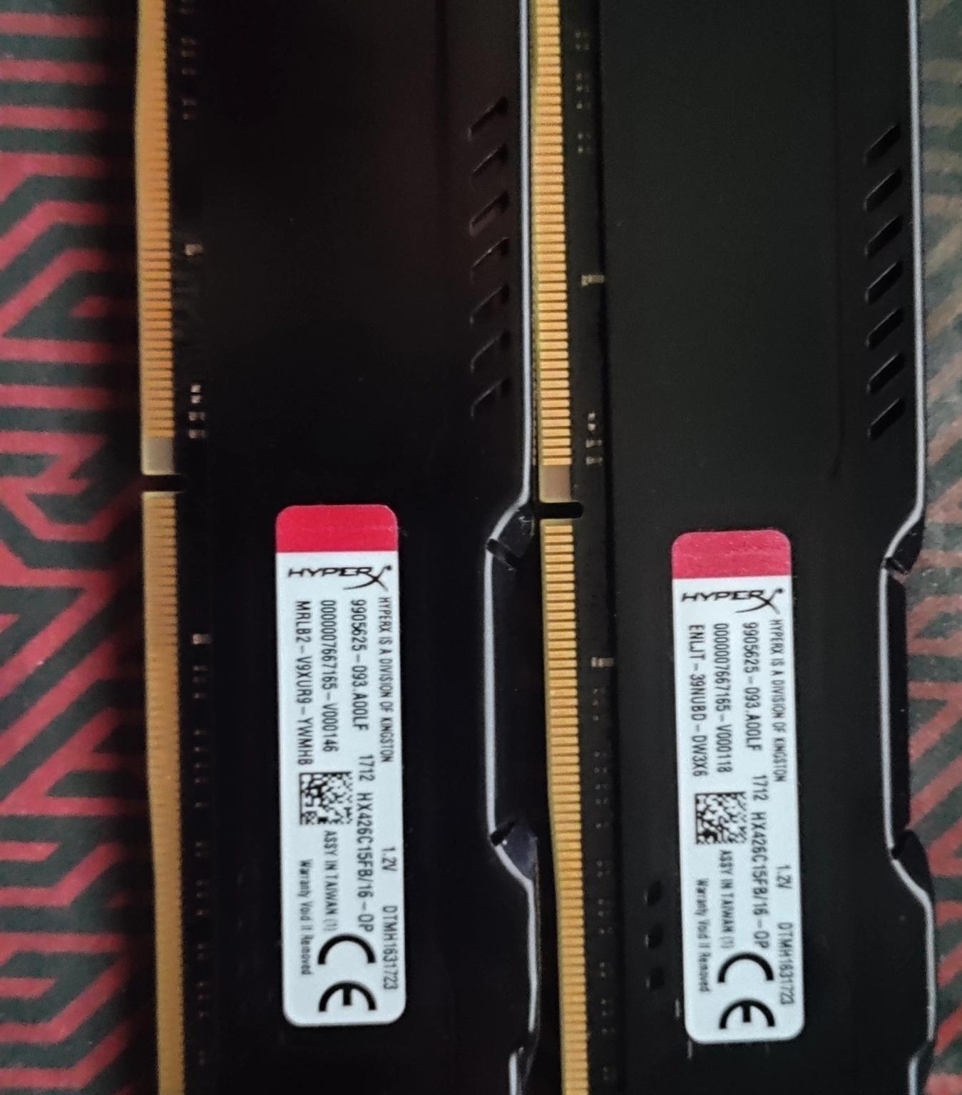 Kingston HyperX DDR4 Memory 2x16 GB