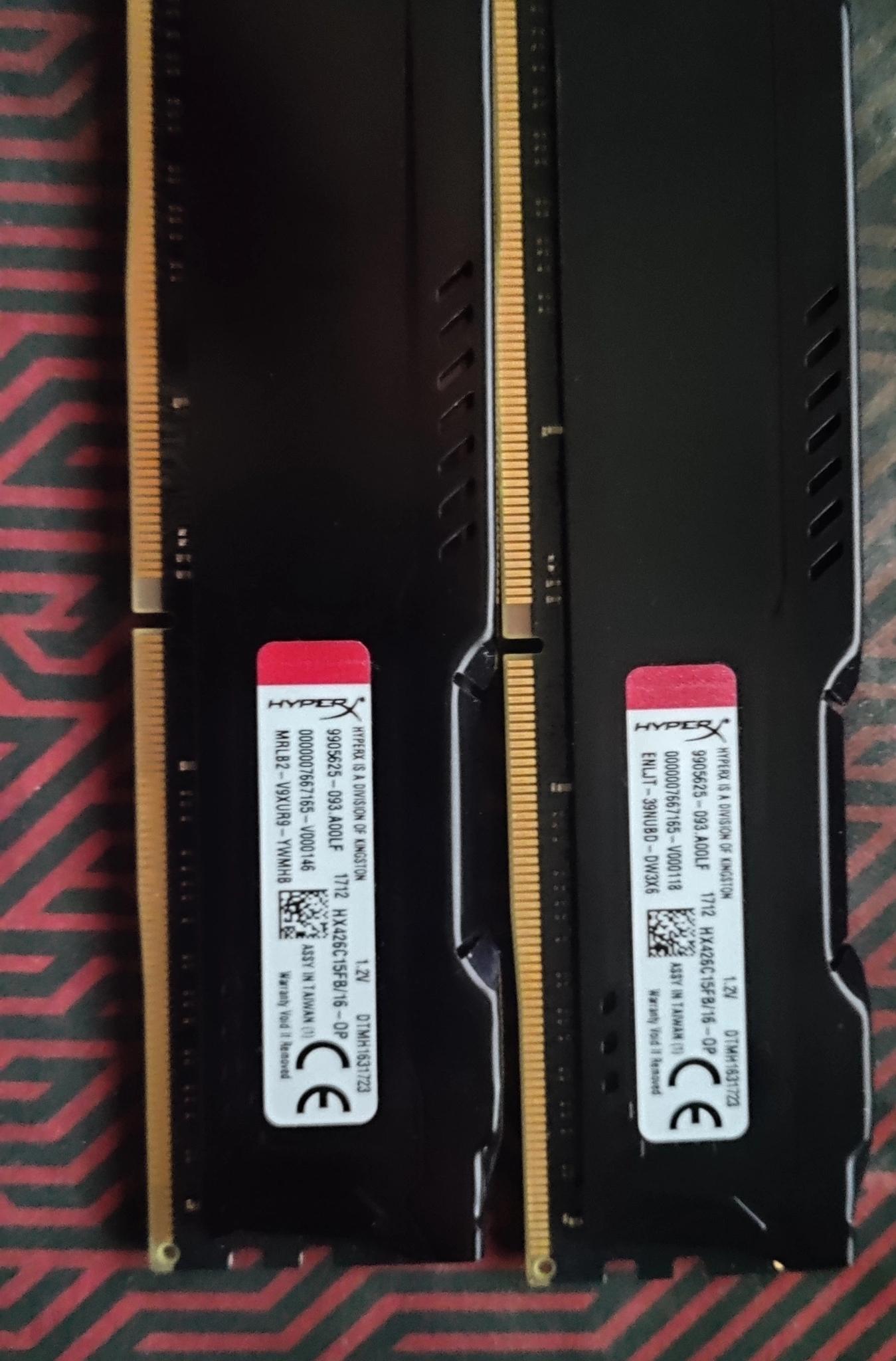 Kingston HyperX DDR4 Memory 2x16 GB
