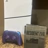 PS5 Slim Disc Edition 1TB Console Bundle + Purple DualSense + Resident Evil 9 Steelbook