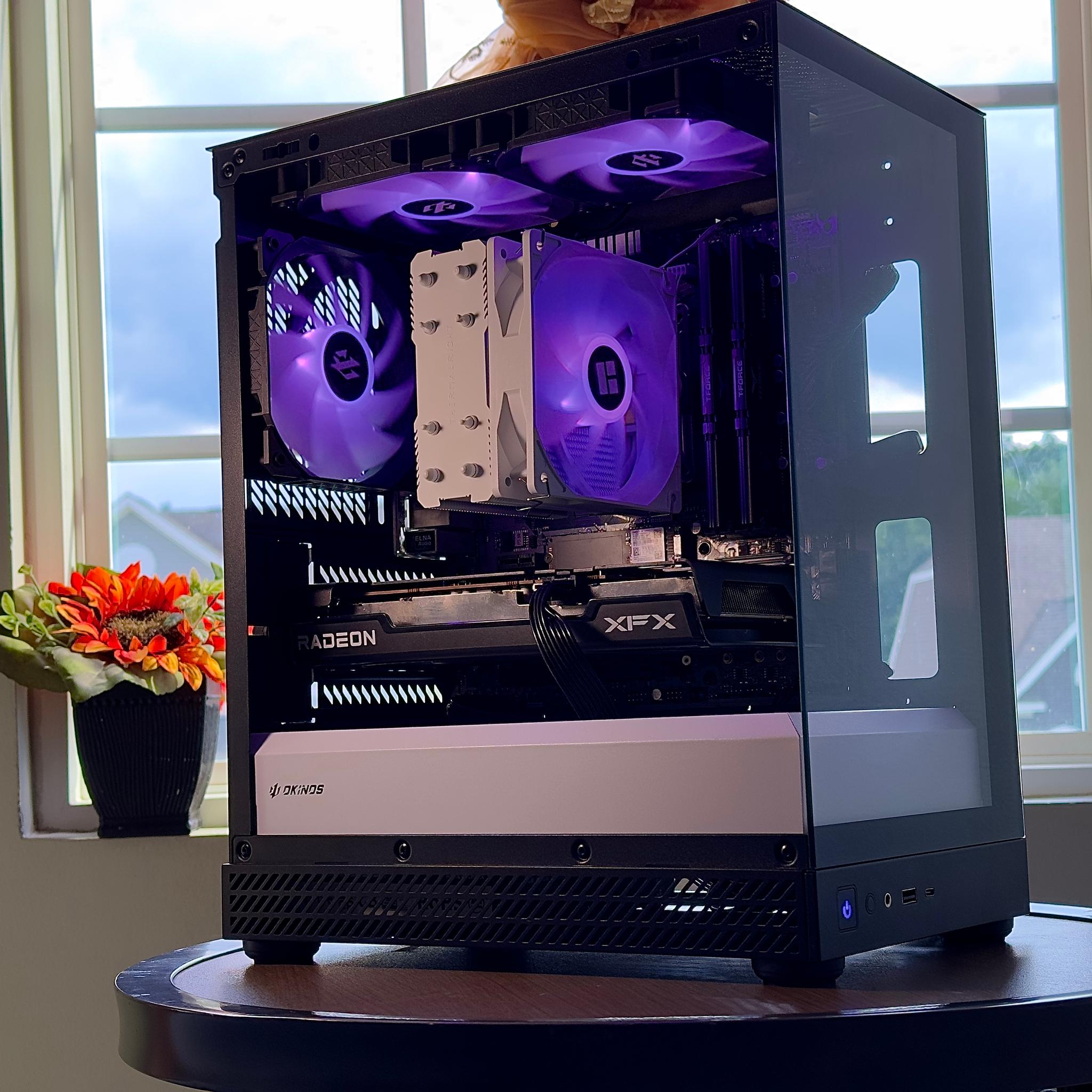 🤍🖤Custom Gaming PC🖤🤍 | RX 6600 | Ryzen 5 5600x | 16GB (3200hz) | WiFi | Windows 11