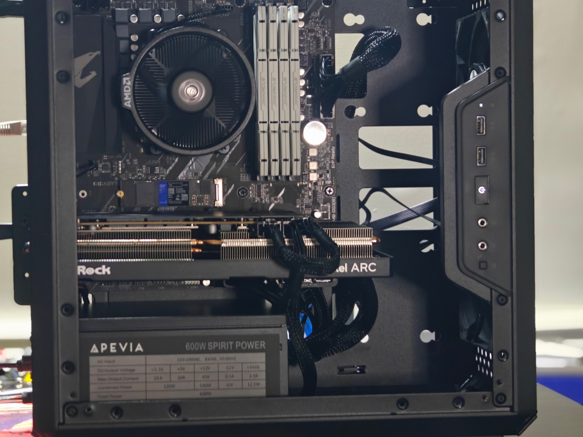GAMING PC|AMD RYZEN 5 5600T|INTEL ARC A 580 8GB|32GB DDR4 3200|1TB NVME SSD|WINDOWS 11 PRO