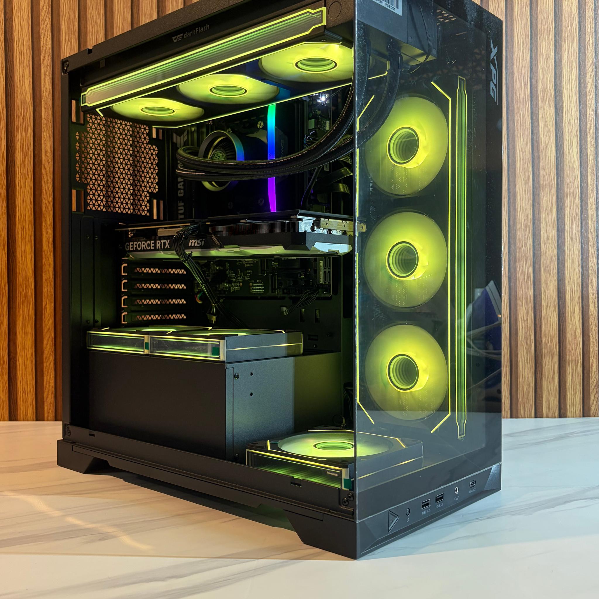 RTX 4070 | RYZEN 5 9600X | 16GB DDR5 | 2TB NVME | 650W | 360MM AIO | Windows 11 pro