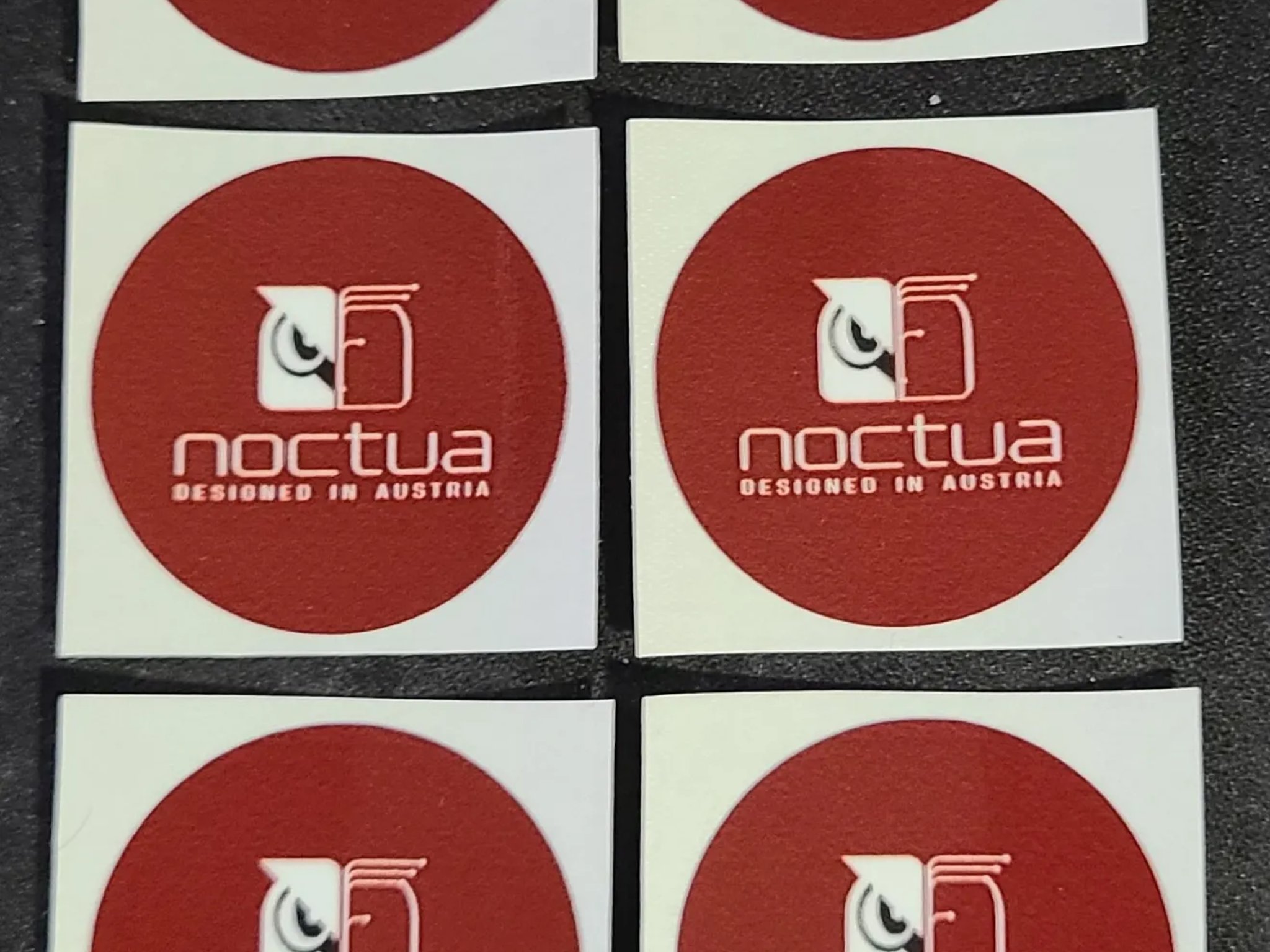 Noctua Logo Circle 37mm Fan Decals (10)