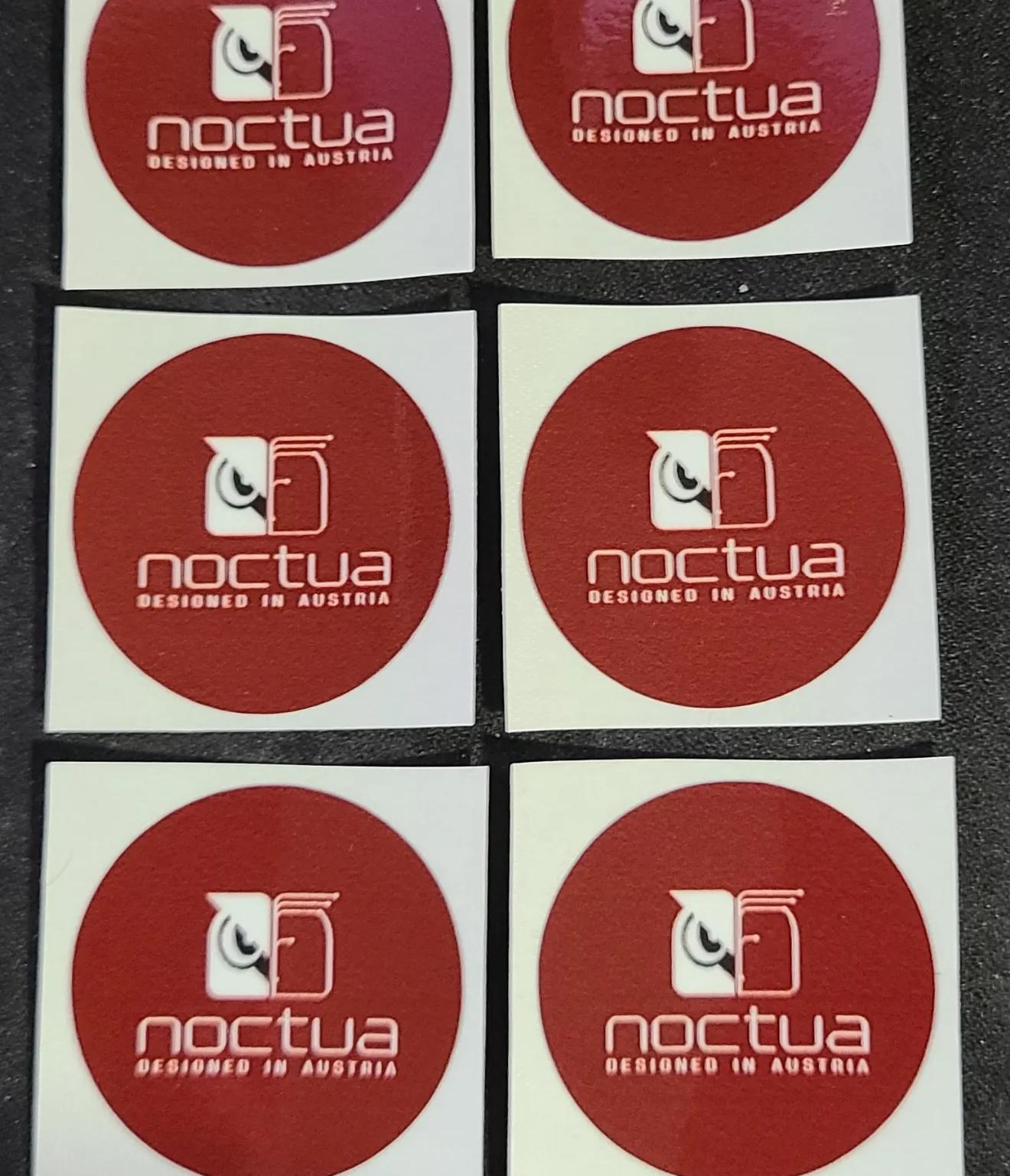 Noctua Logo Circle 37mm Fan Decals (10)