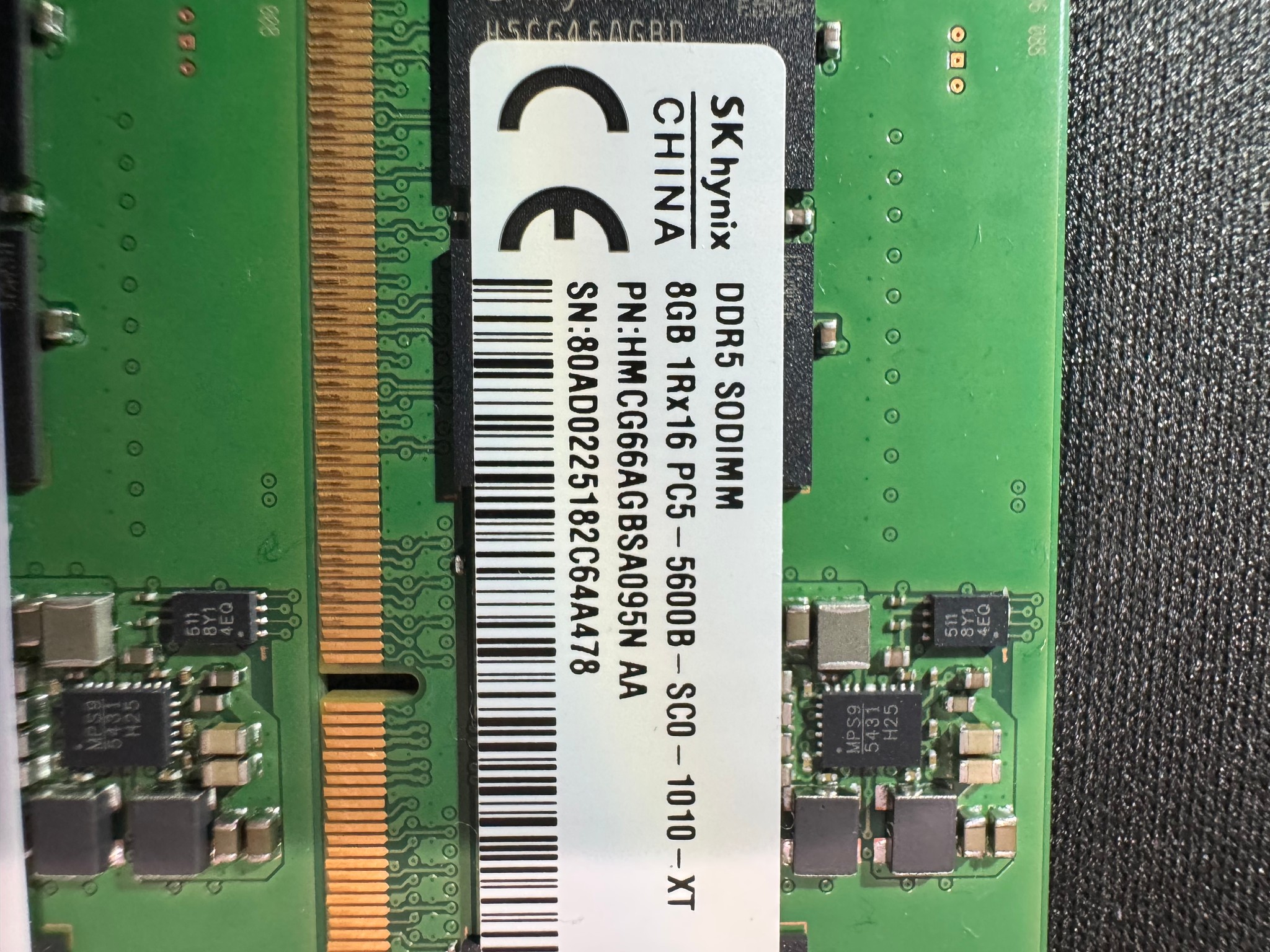 SK hynix 16GB (2x8GB) DDR5 SODIMM 5600MHz Laptop RAM
