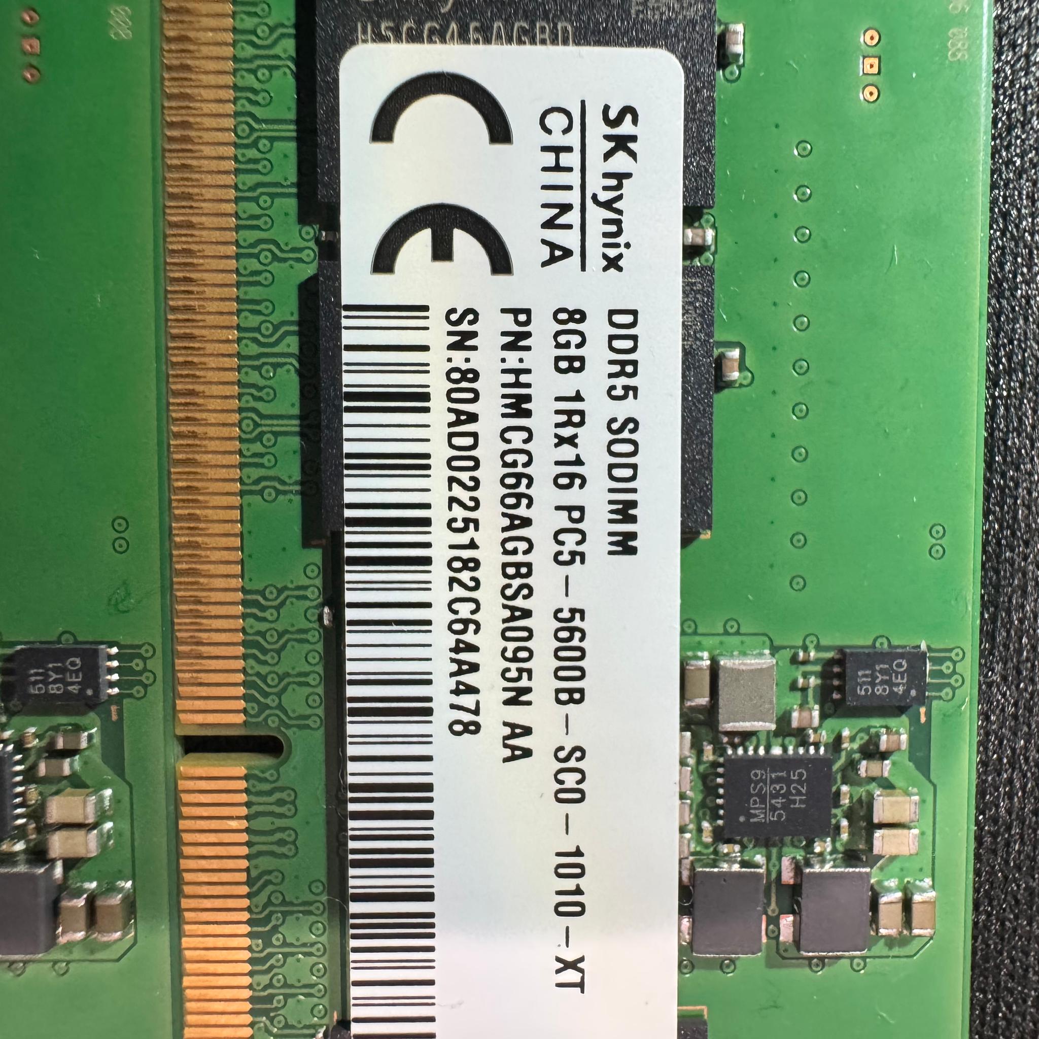 SK hynix 16GB (2x8GB) DDR5 SODIMM 5600MHz Laptop RAM