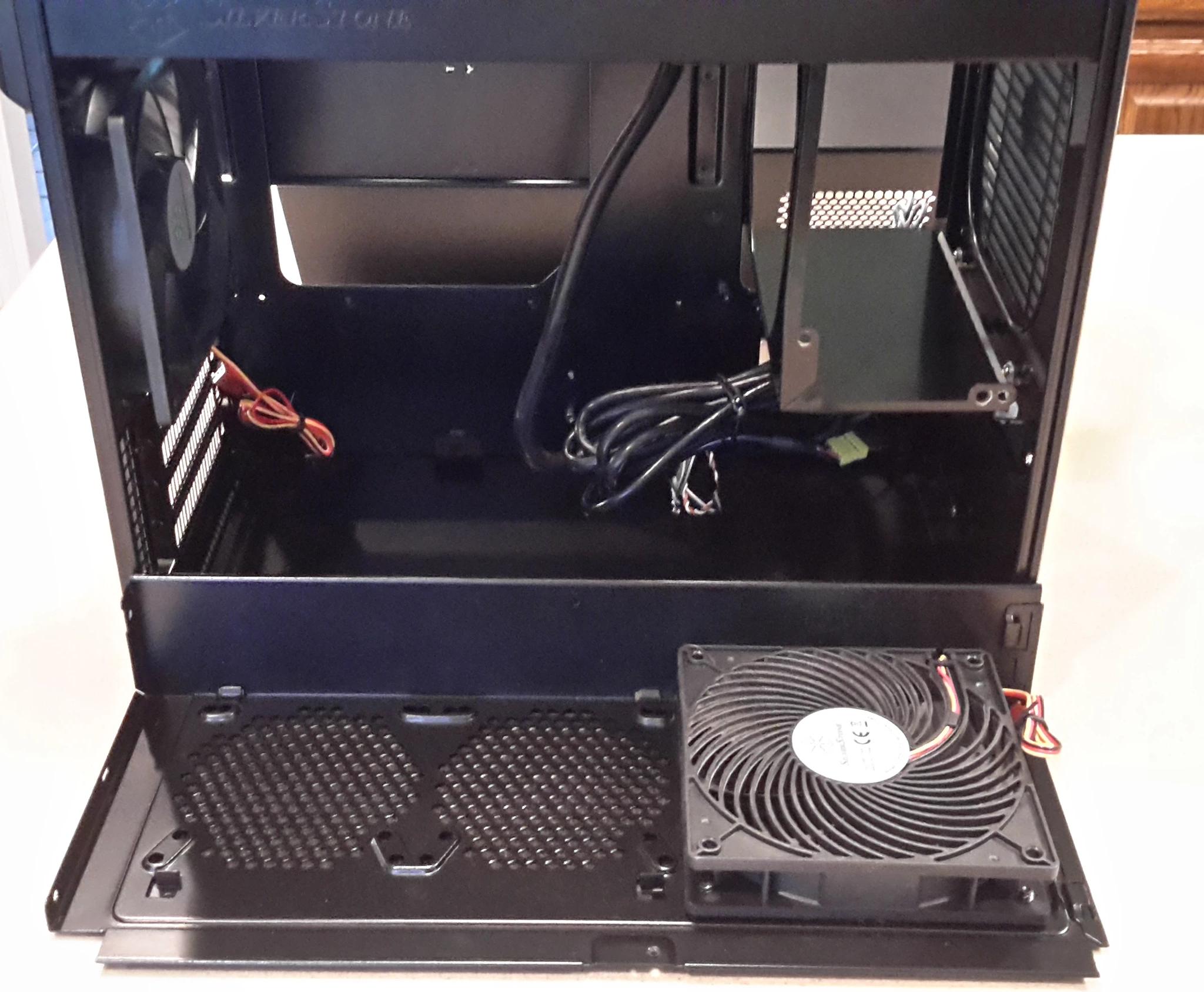 Silverstone Technology Micro-ATX, Mini-ITX Mini-Tower Computer Case, Black Steel SG09B