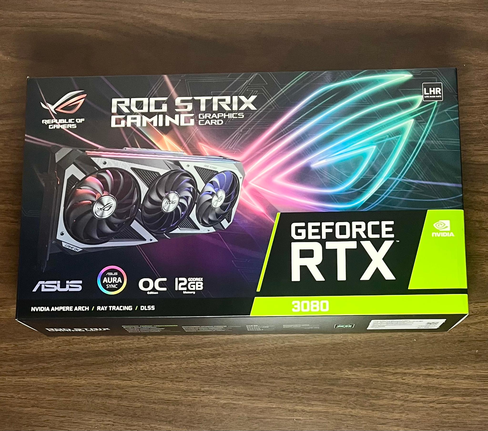 ROG STRIX GAMING OC GeForce RTX 3080 12GB | Includes Original Box and Accessories