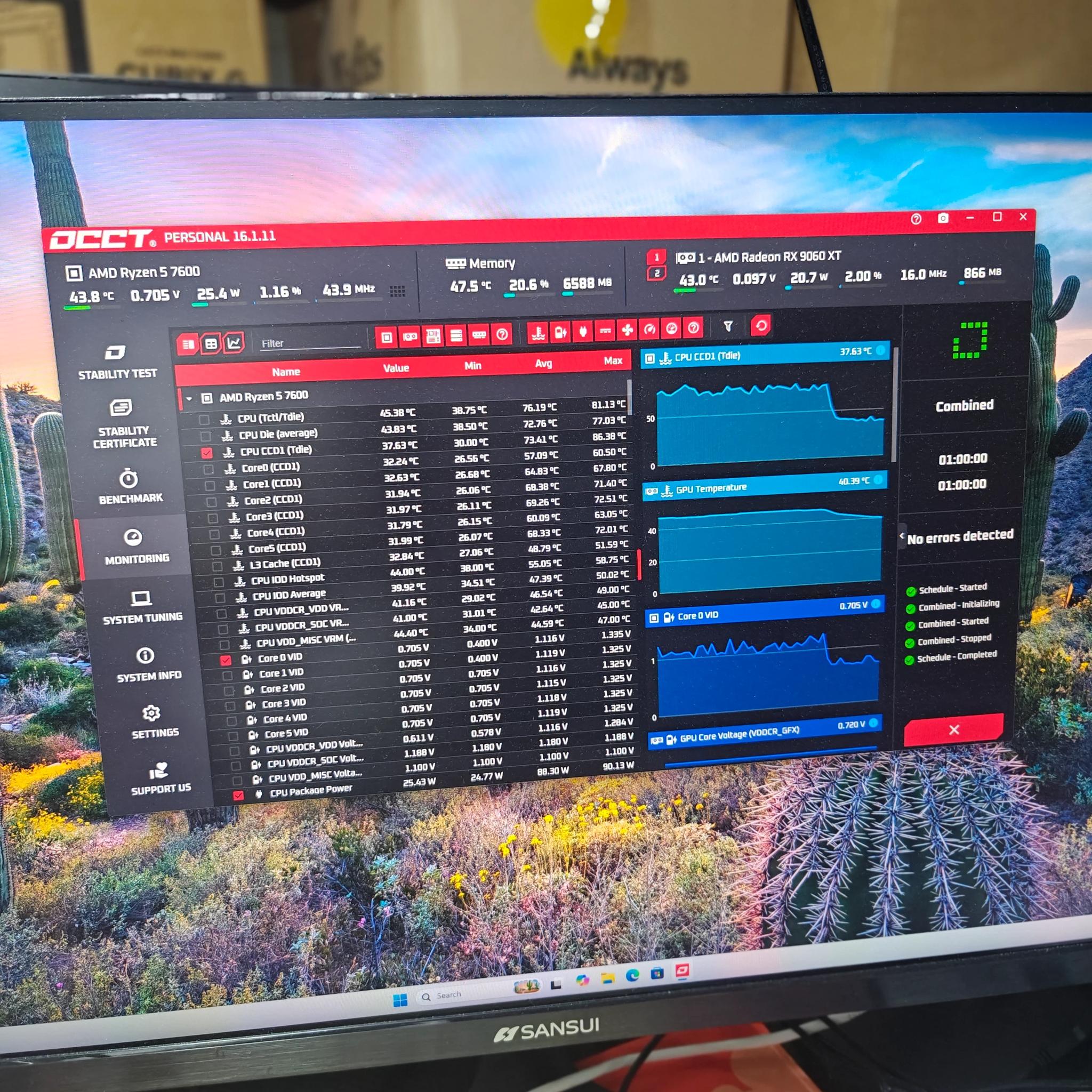 Gaming PC|AMD Ryzen 5 7600|AMD Radeon RX 9060 XT|1 TB NVME SSD|32 GB DDR5 6000|Windows 11 Home