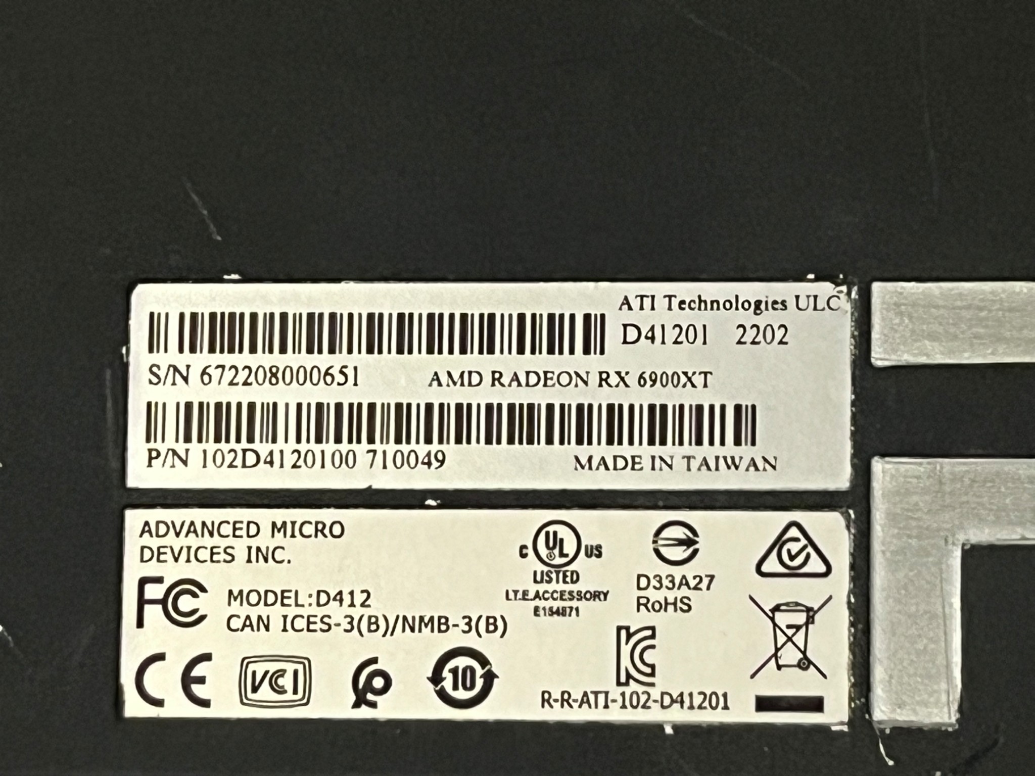 Overheating but working AMD 6900xt GPU