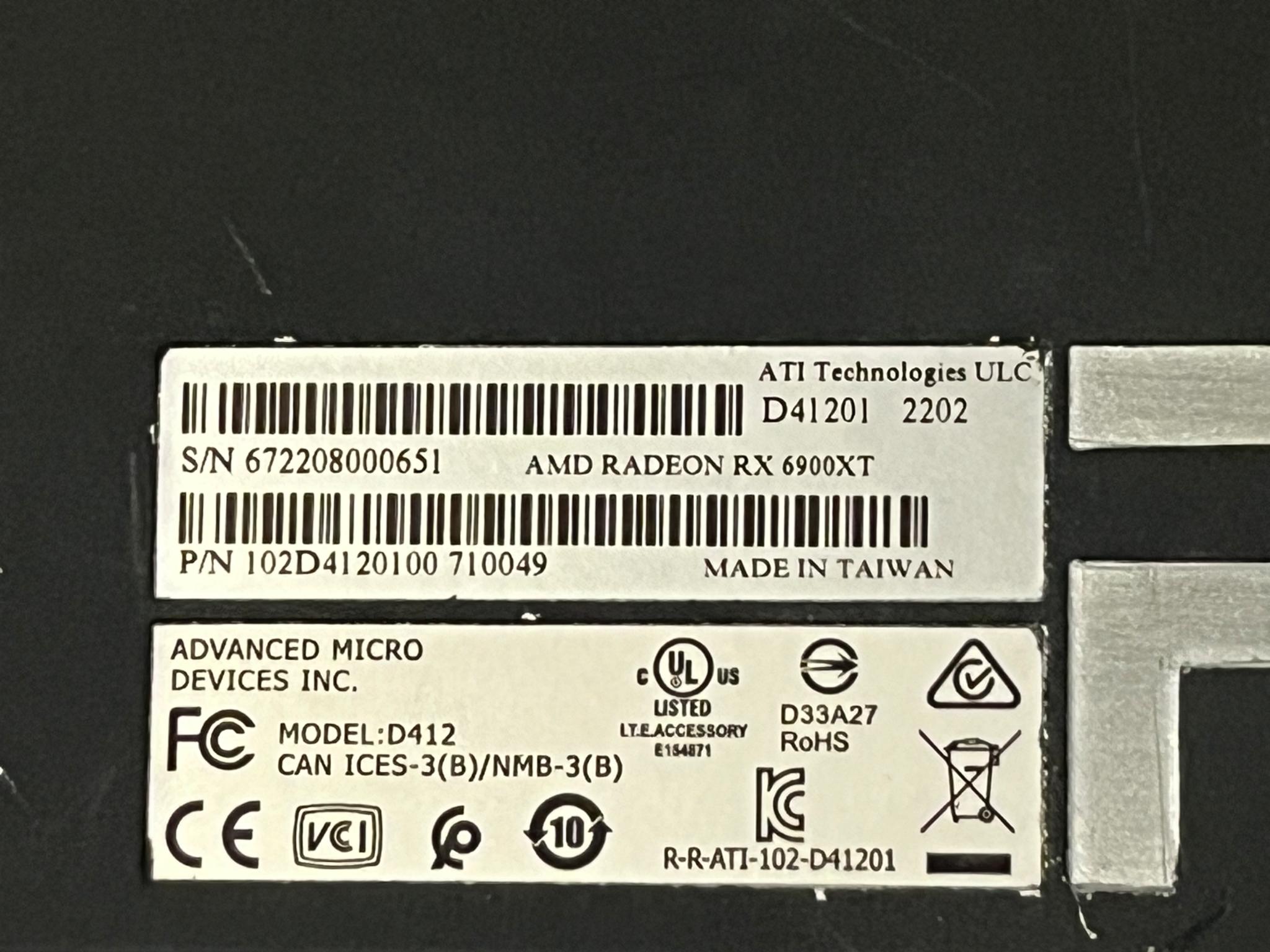 Overheating but working AMD 6900xt GPU