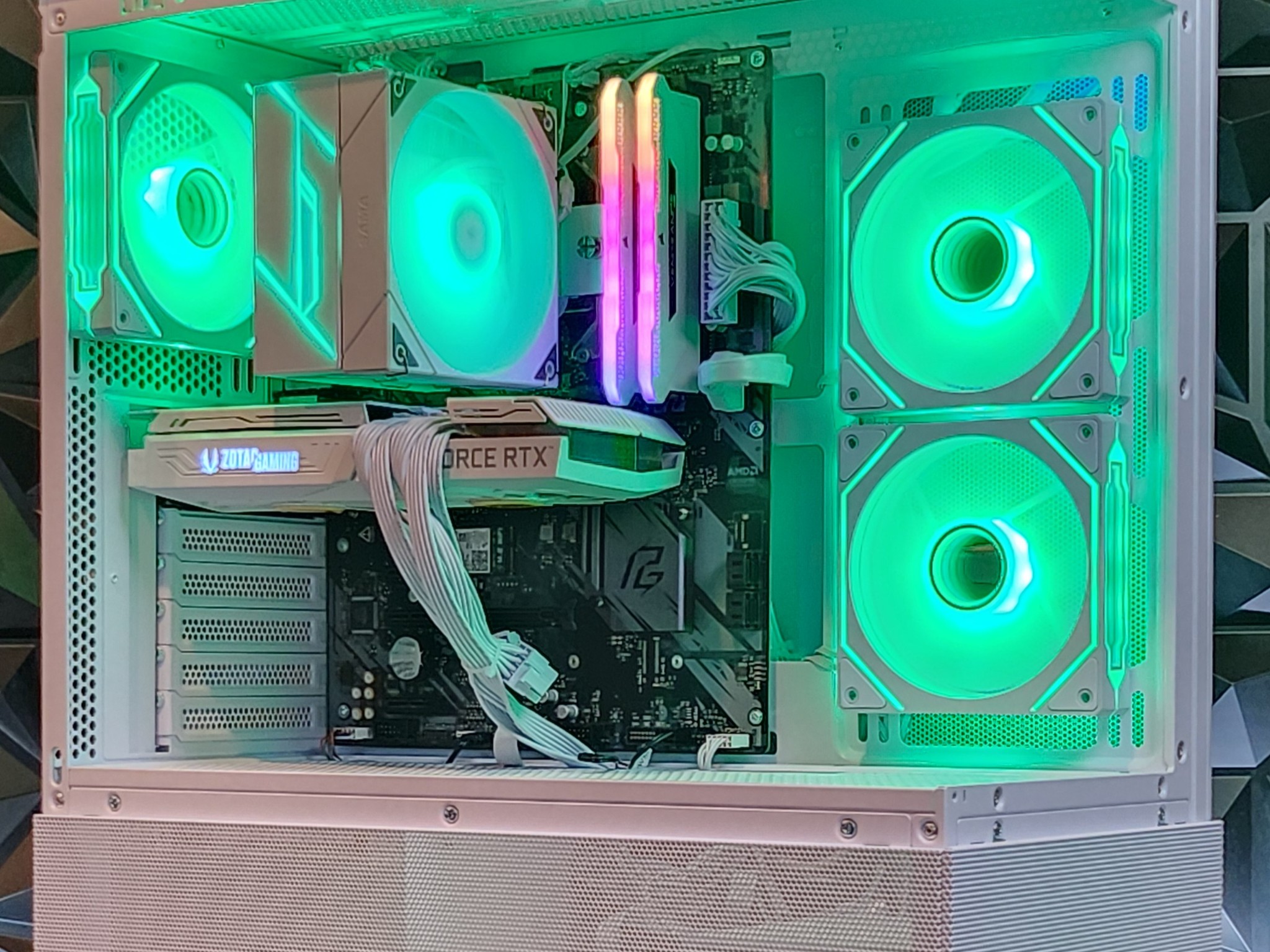 ⚪ White ⚪ Gaming Pc (Ryzen 5 + RTX 3060 TI)