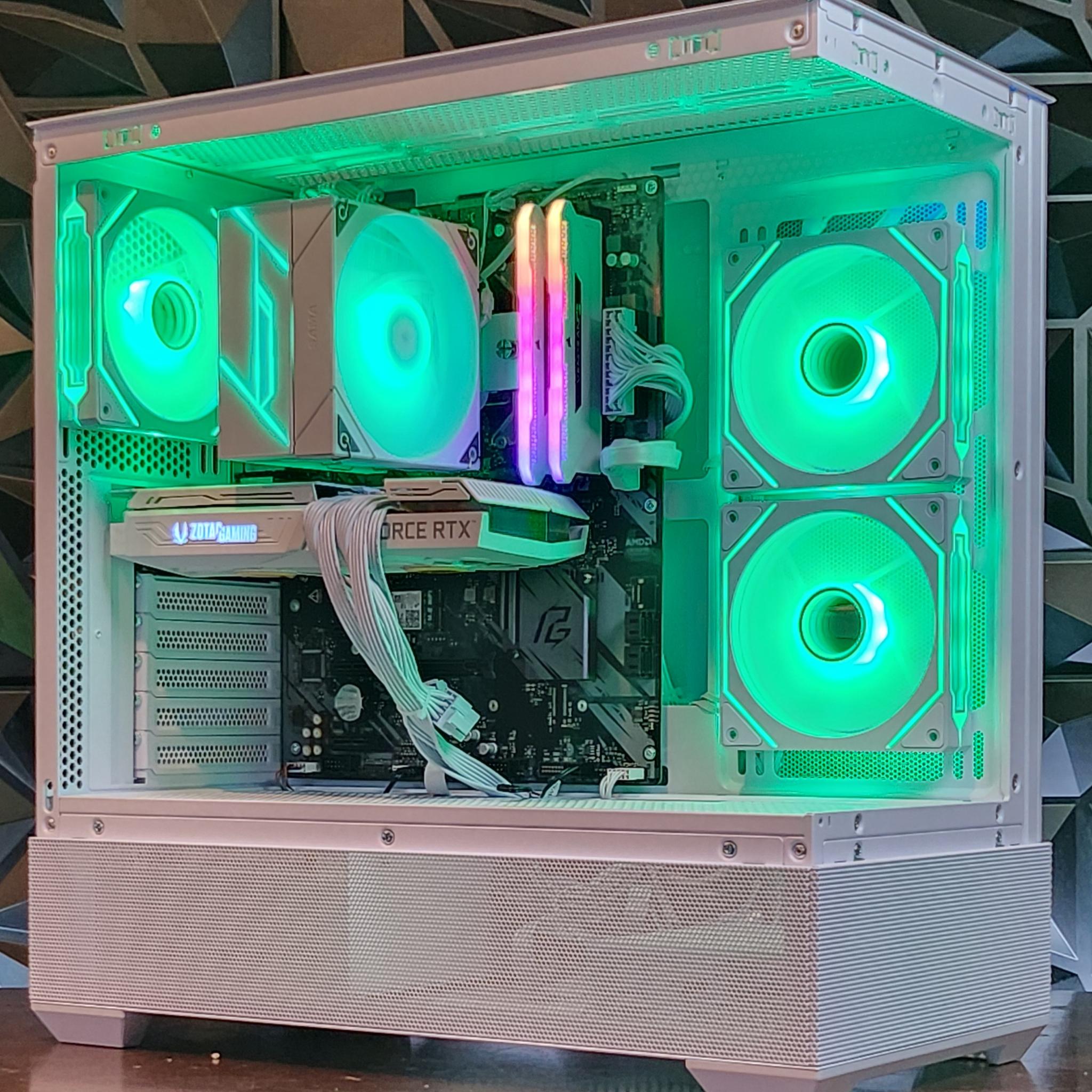 ⚪ White ⚪ Gaming Pc (Ryzen 5 + RTX 3060 TI)