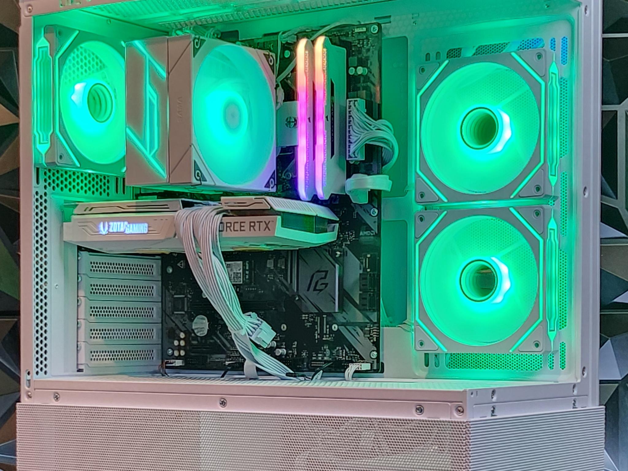 ⚪ White ⚪ Gaming Pc (Ryzen 5 + RTX 3060 TI)