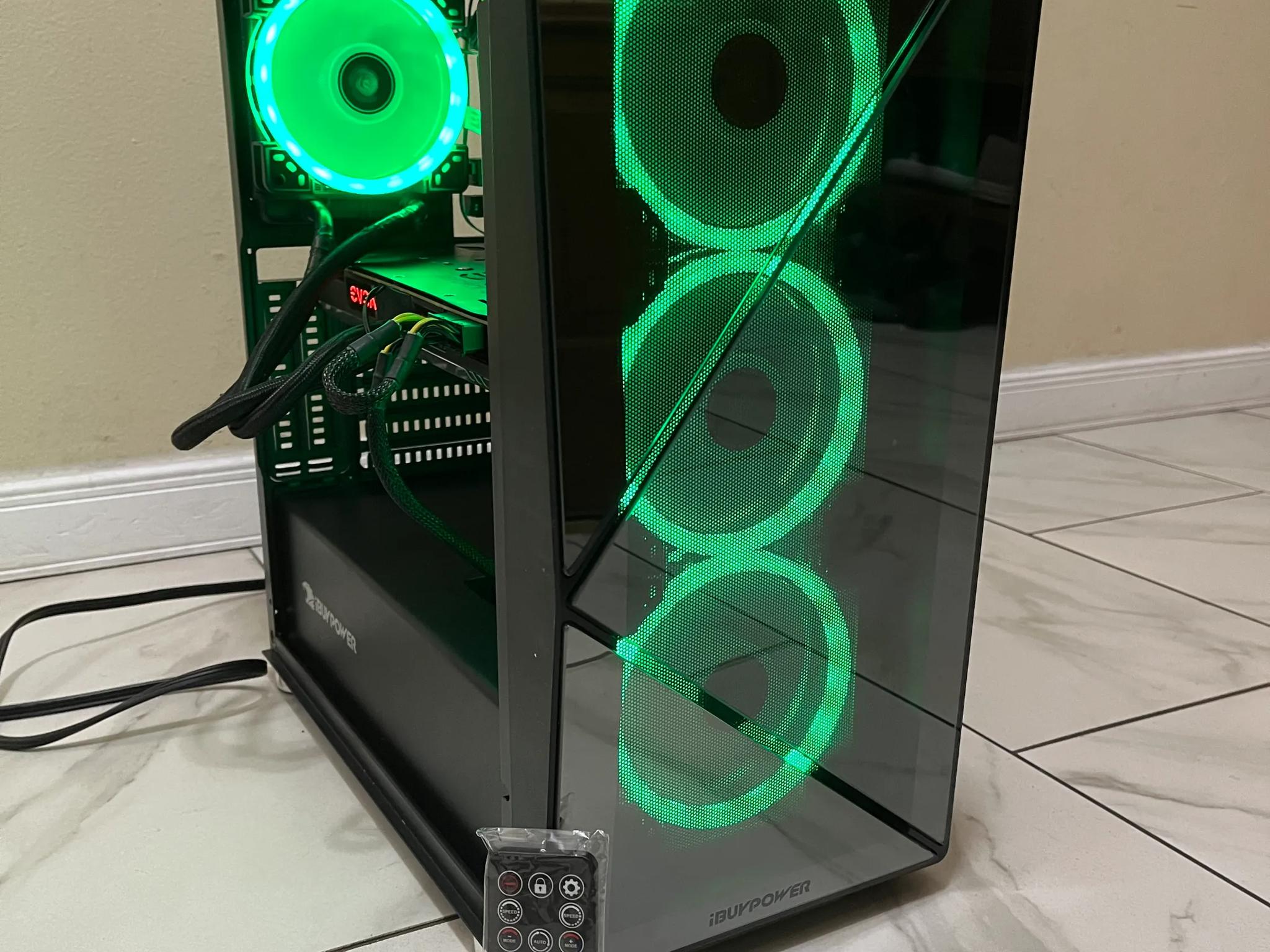 🟠🔥NVIDIA GTX 1080, Intel i7-8700, 16GB RAM, 1.6 TB Storage, High Performance Gaming PC w/ RGB Remote