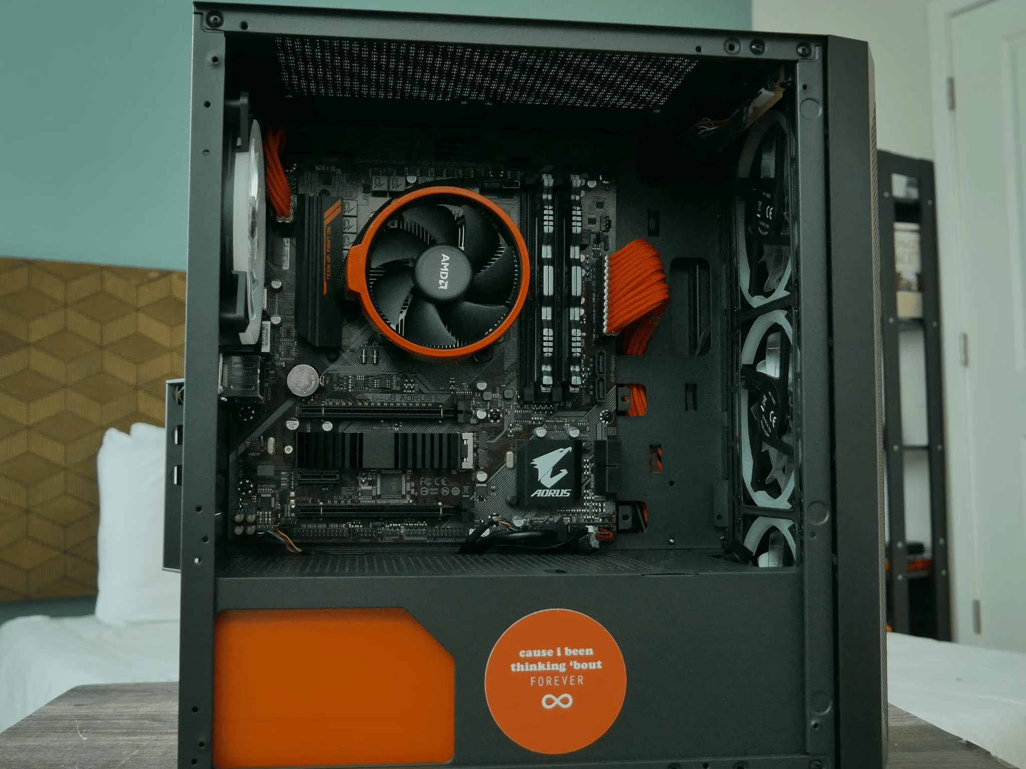 A "Frank Ocean Themed" Ryzen Gaming PC! - Ryzen 4350G, 16GB, 500G NVME, 4 RGB Fans