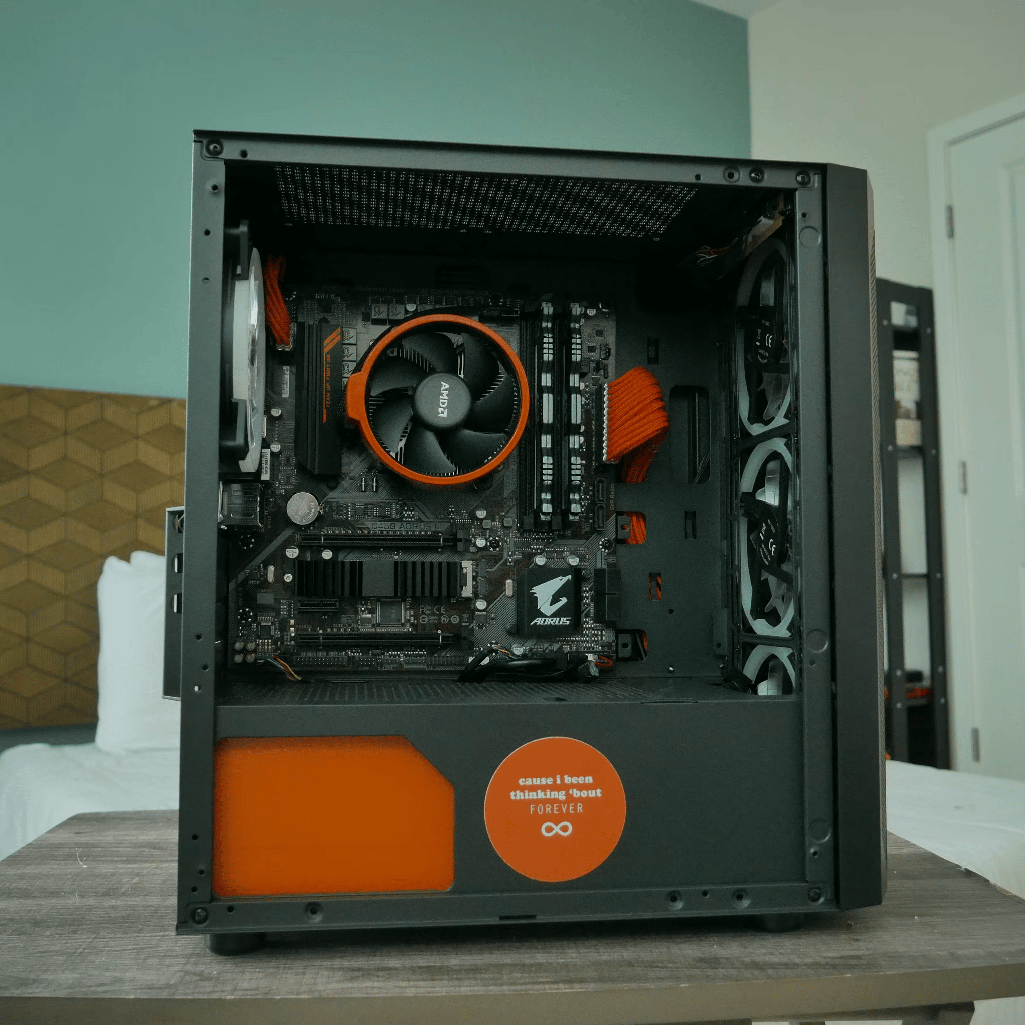 A "Frank Ocean Themed" Ryzen Gaming PC! - Ryzen 4350G, 16GB, 500G NVME, 4 RGB Fans