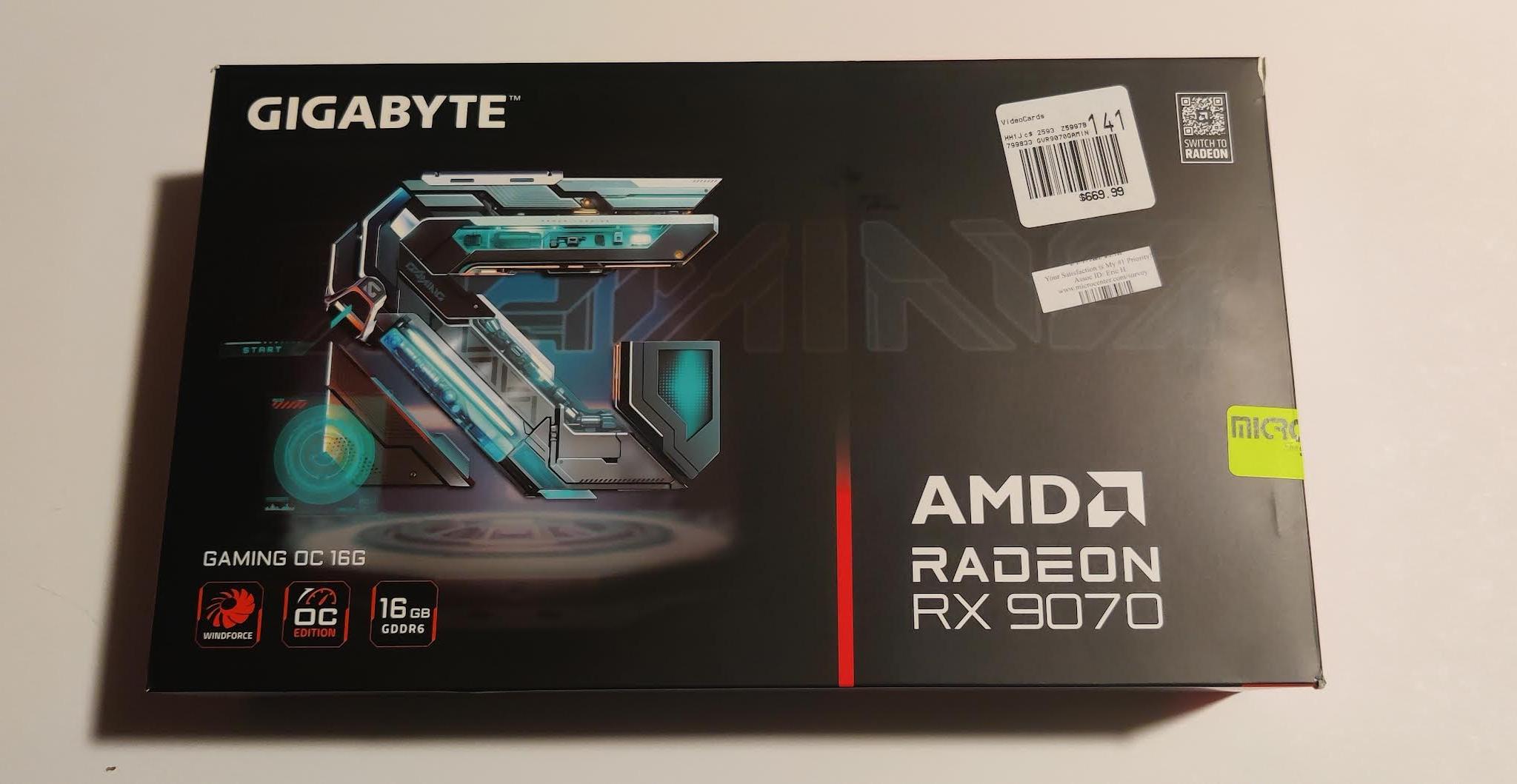 RX9070 - Gigabyte triple fan - Great condition