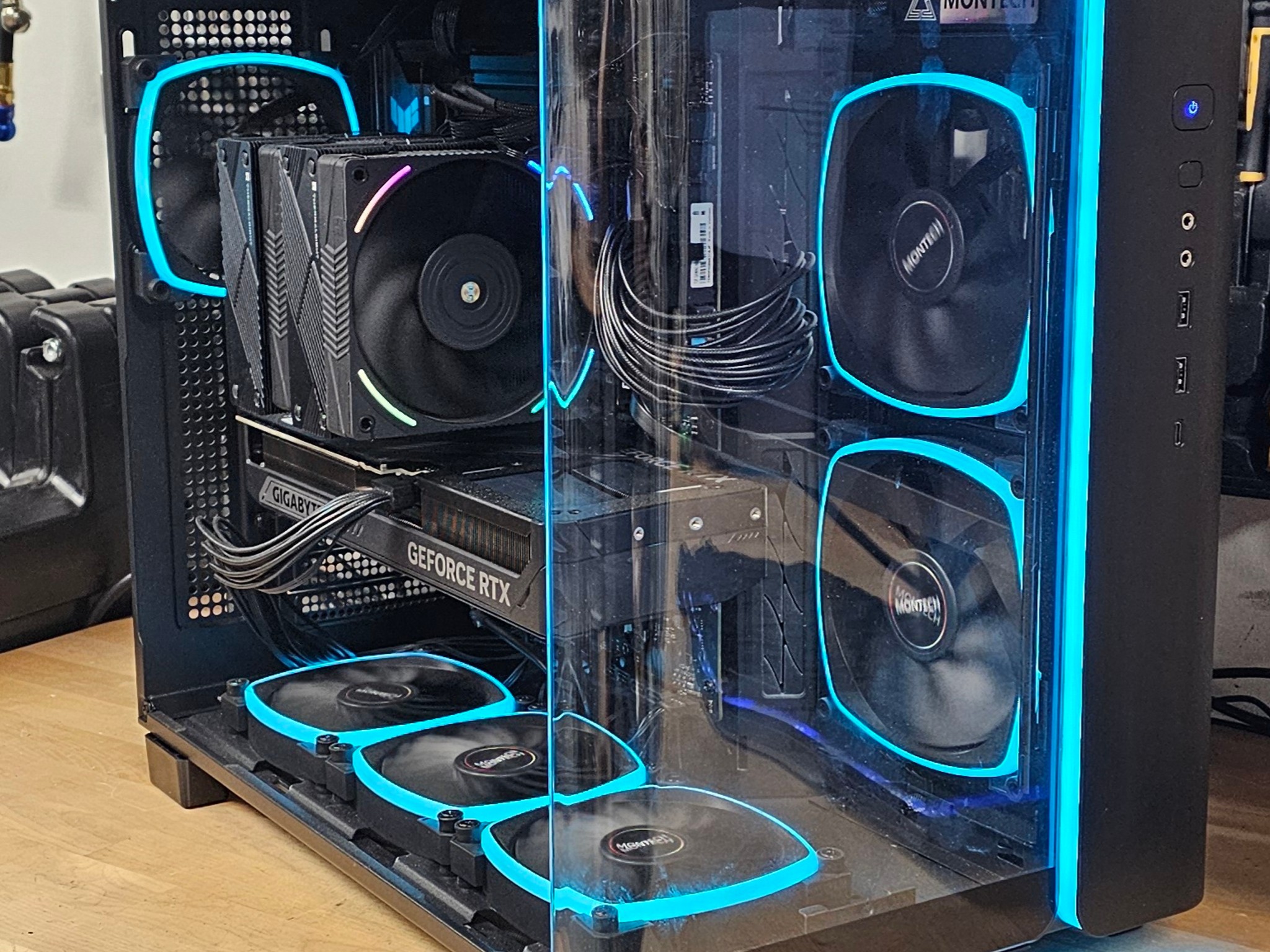 Montech PC Case with Tempered Glass and Front Mesh