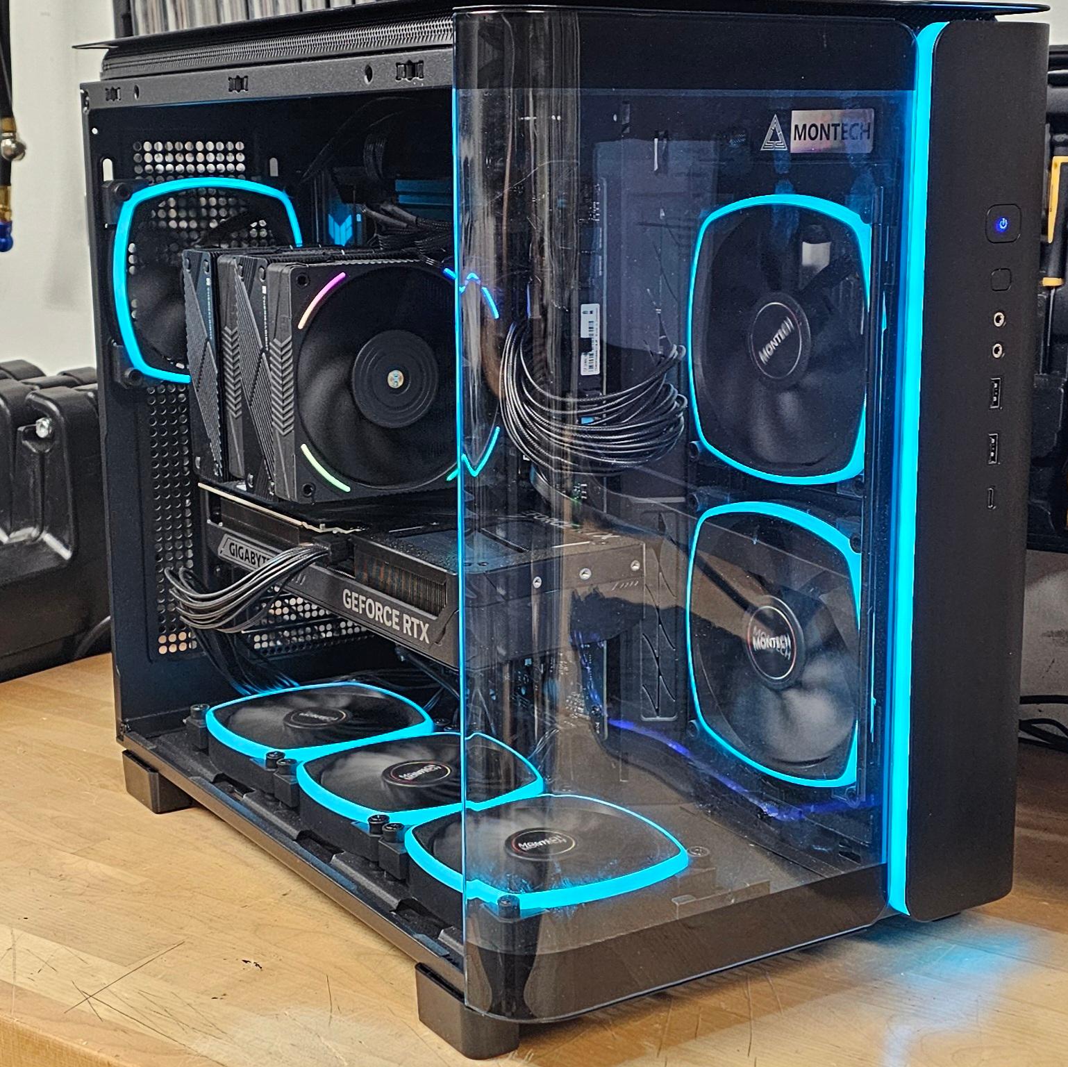 Montech PC Case with Tempered Glass and Front Mesh