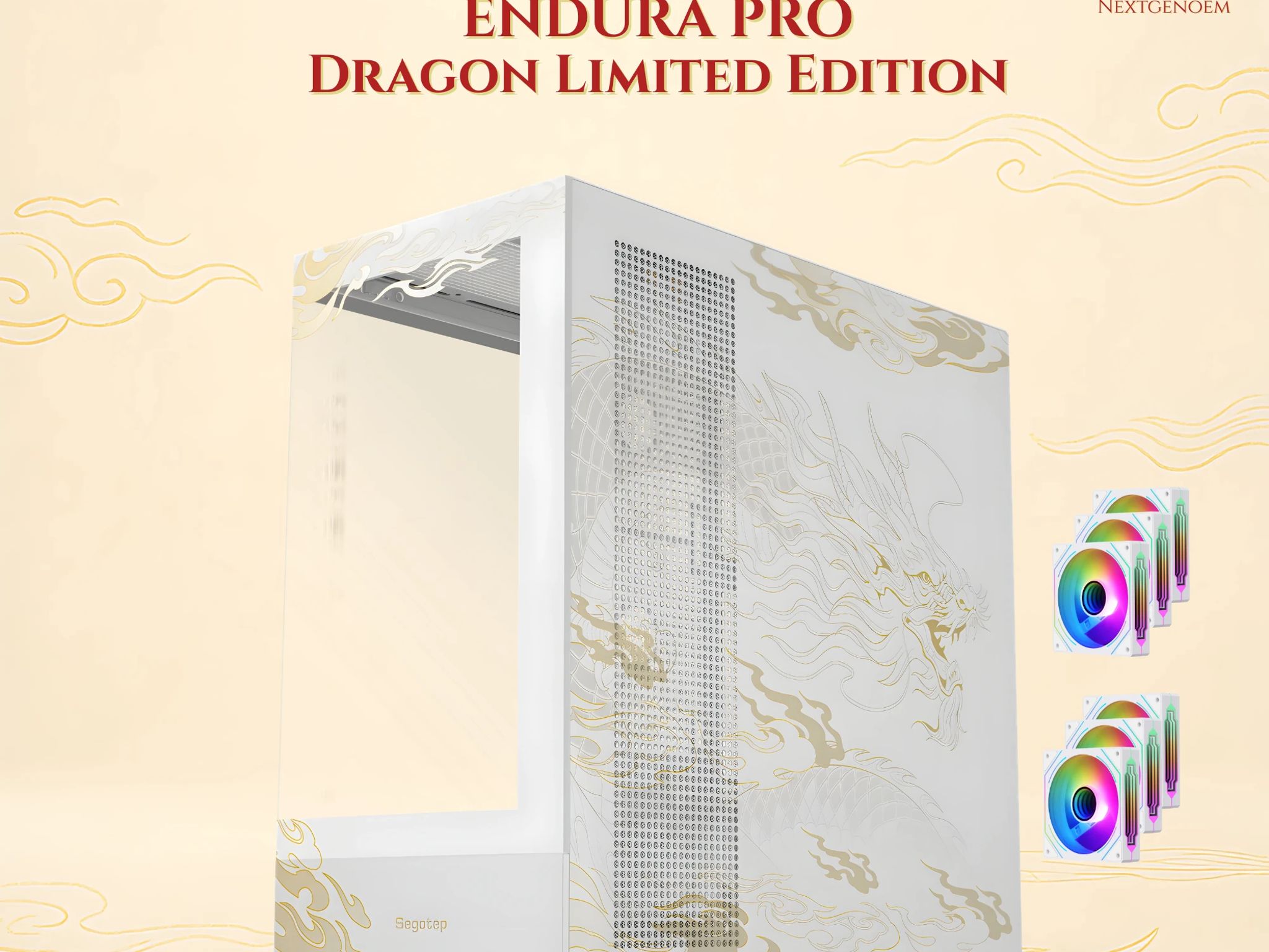 SEGOTEP Endura Pro+ | 🐉🌟LOONG/DRAGON Edition🌟 🐉 |360mm AIO Support | 6 ARGB FAN INCLUDED