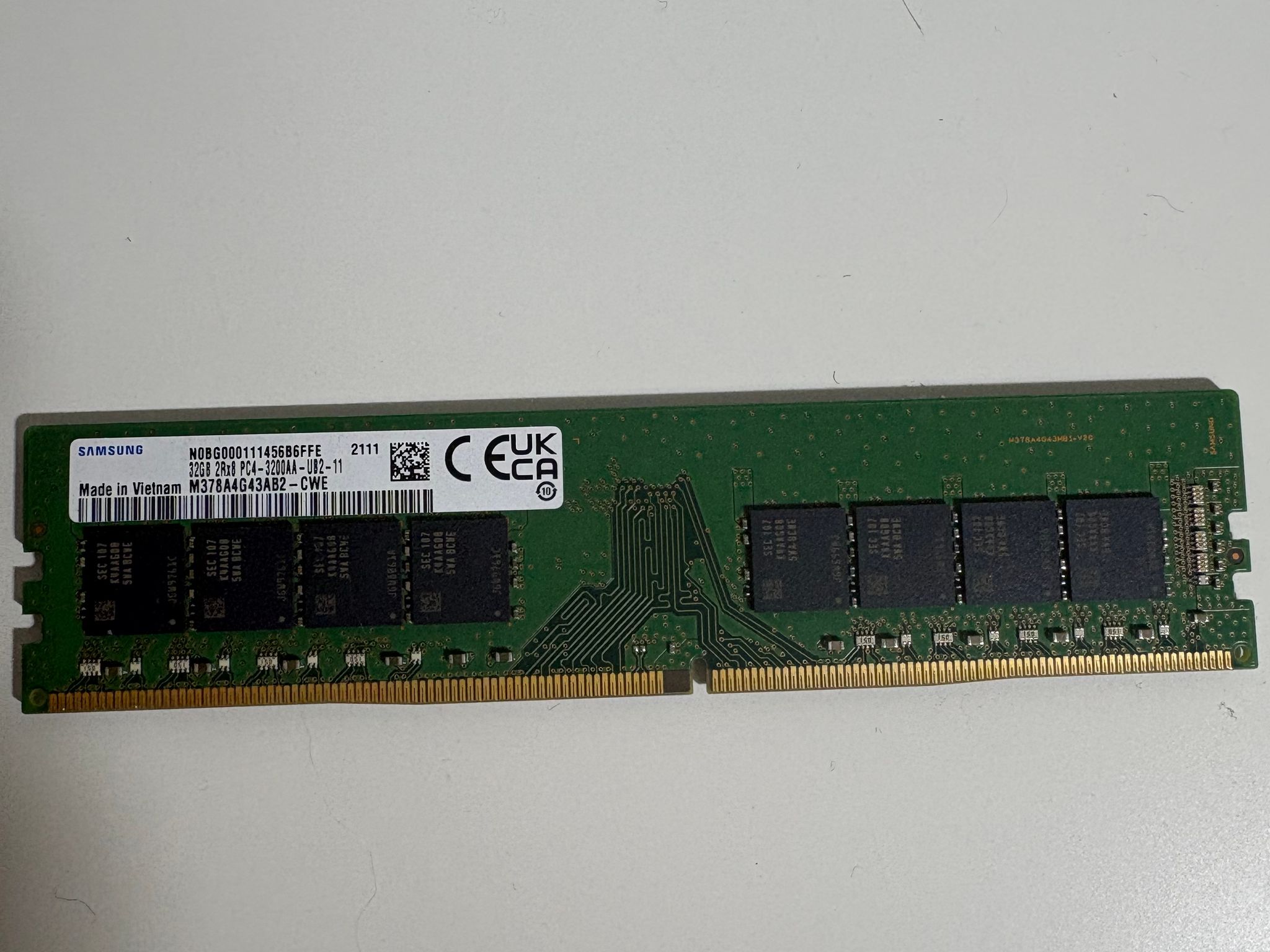 SamSung 1x32GB DDR4 3200 Mhz