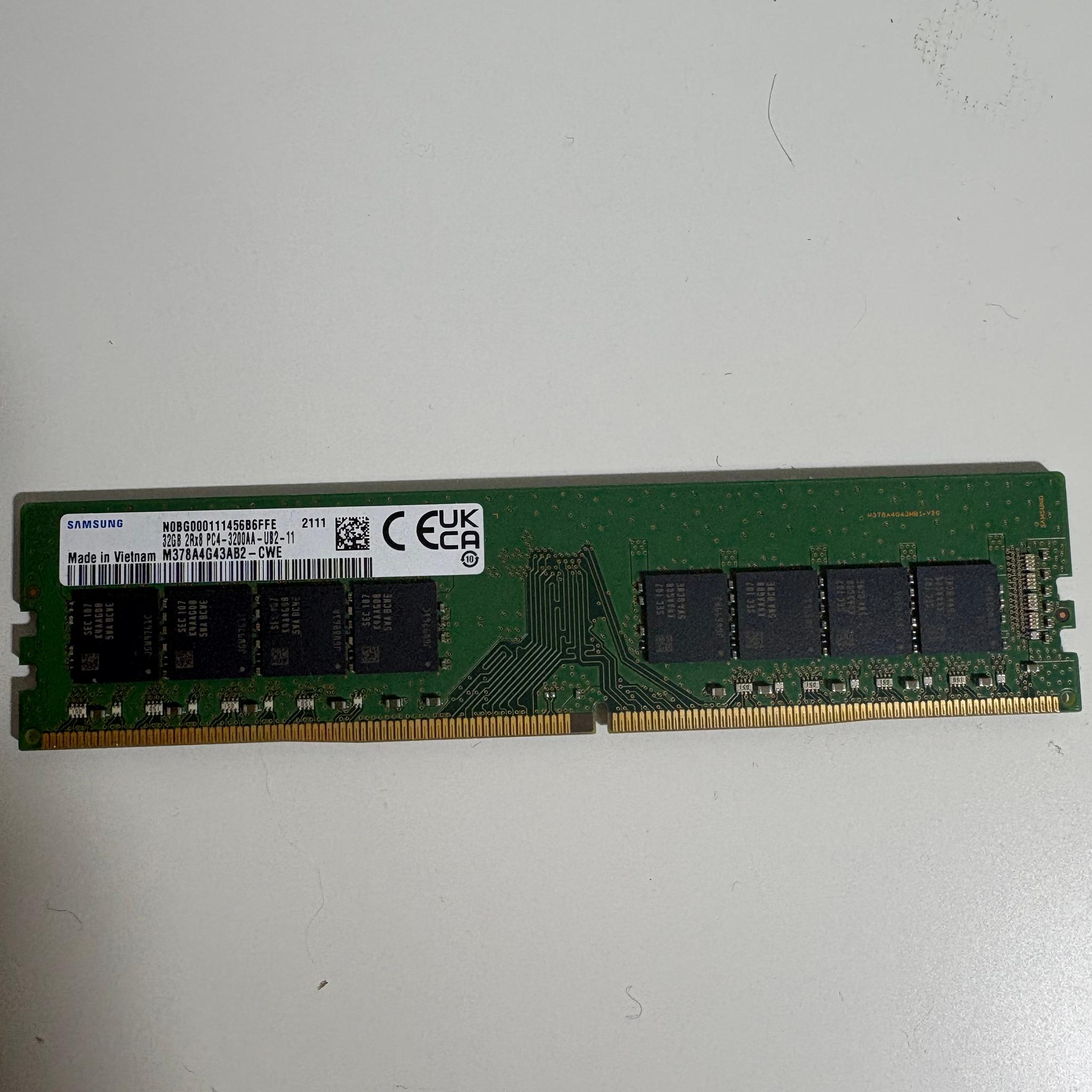 SamSung 1x32GB DDR4 3200 Mhz