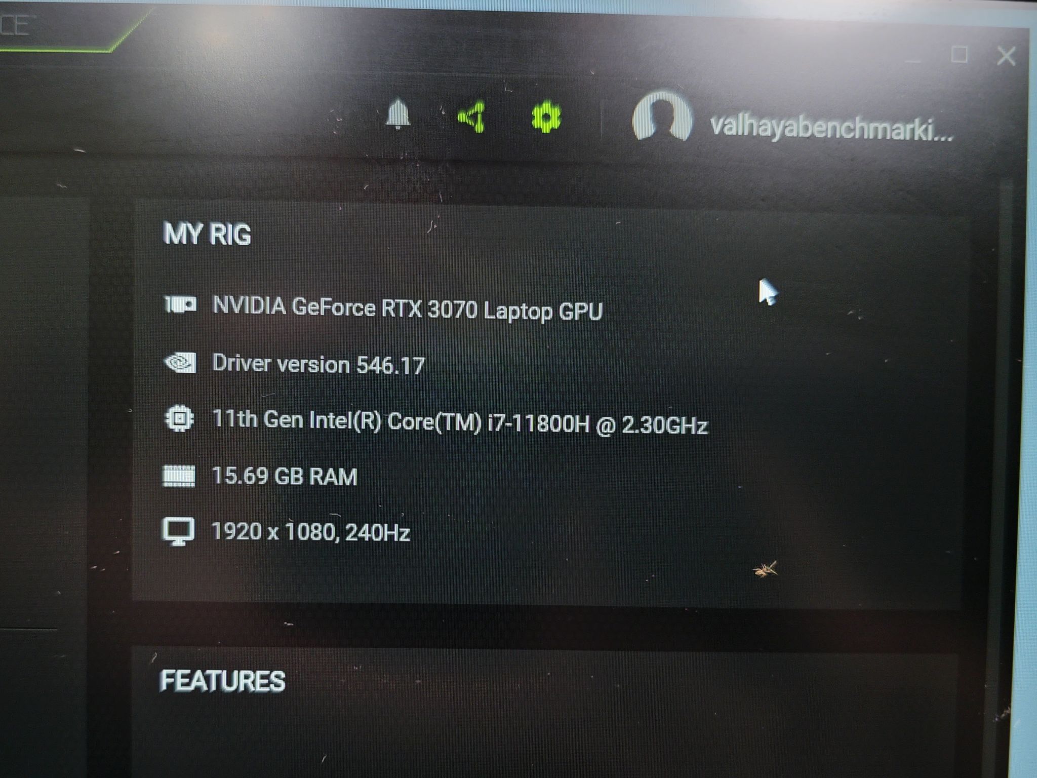 240hz Gaming Laptop with Intel i7 and RTX 3070 - Fully RGB Keyboard