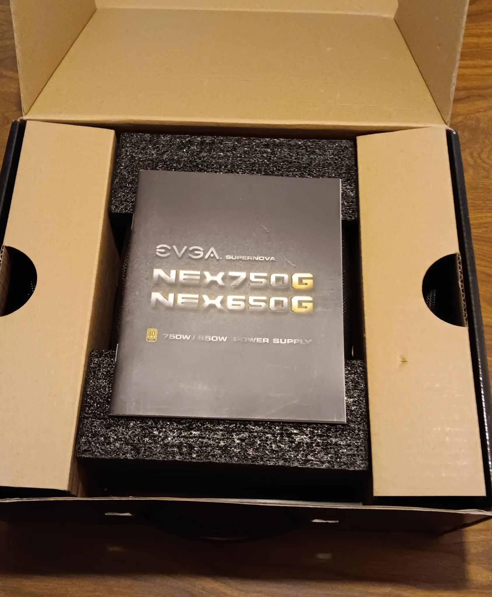 EVGA SuperNova 850 watt PSU Complete in 650 watt Box