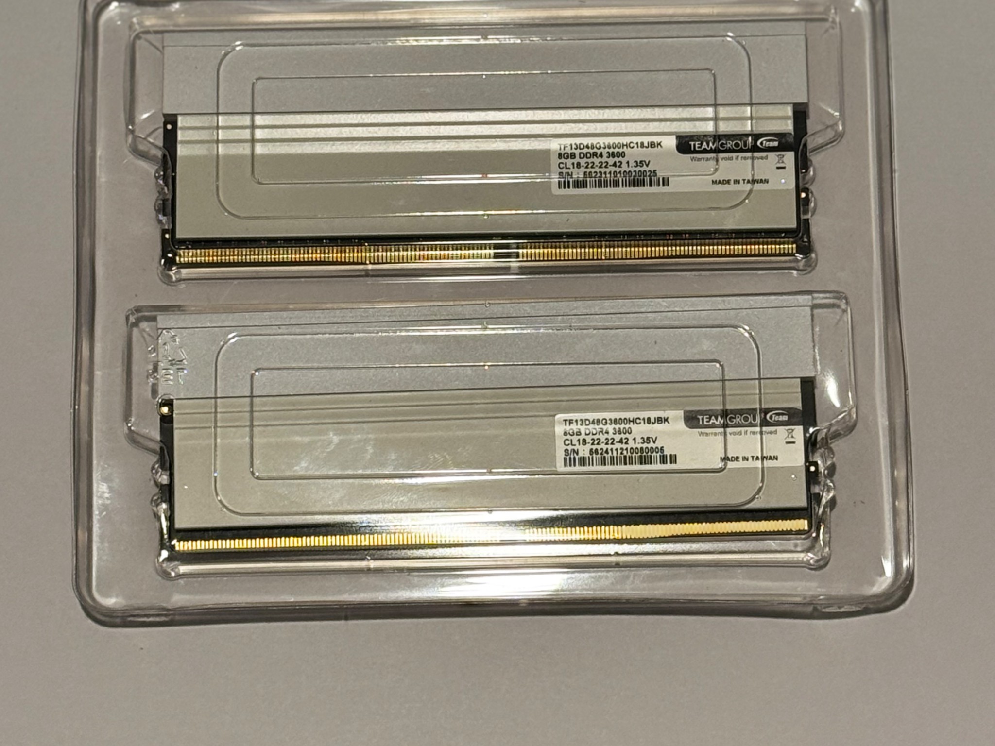 TEAMGROUP T-Force XTREEM ARGB 3600MHz CL18 16GB (2x8GB)DDR4 Desktop Gaming Memory Ram (White) *Used*