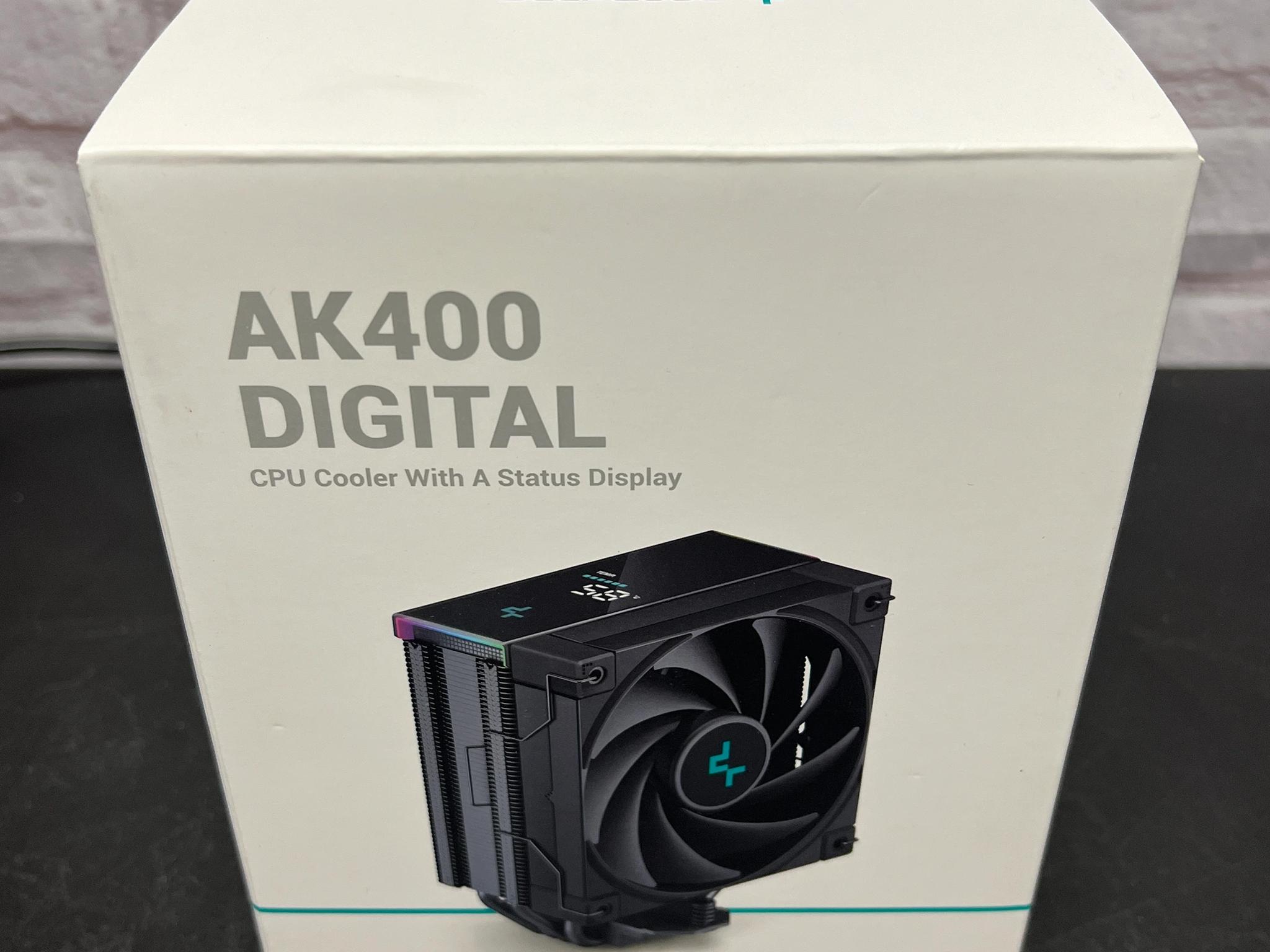 DeepCool AK400 Digital CPU Cooler with Status Display and ARGB LED Strips 120mm Fan - New