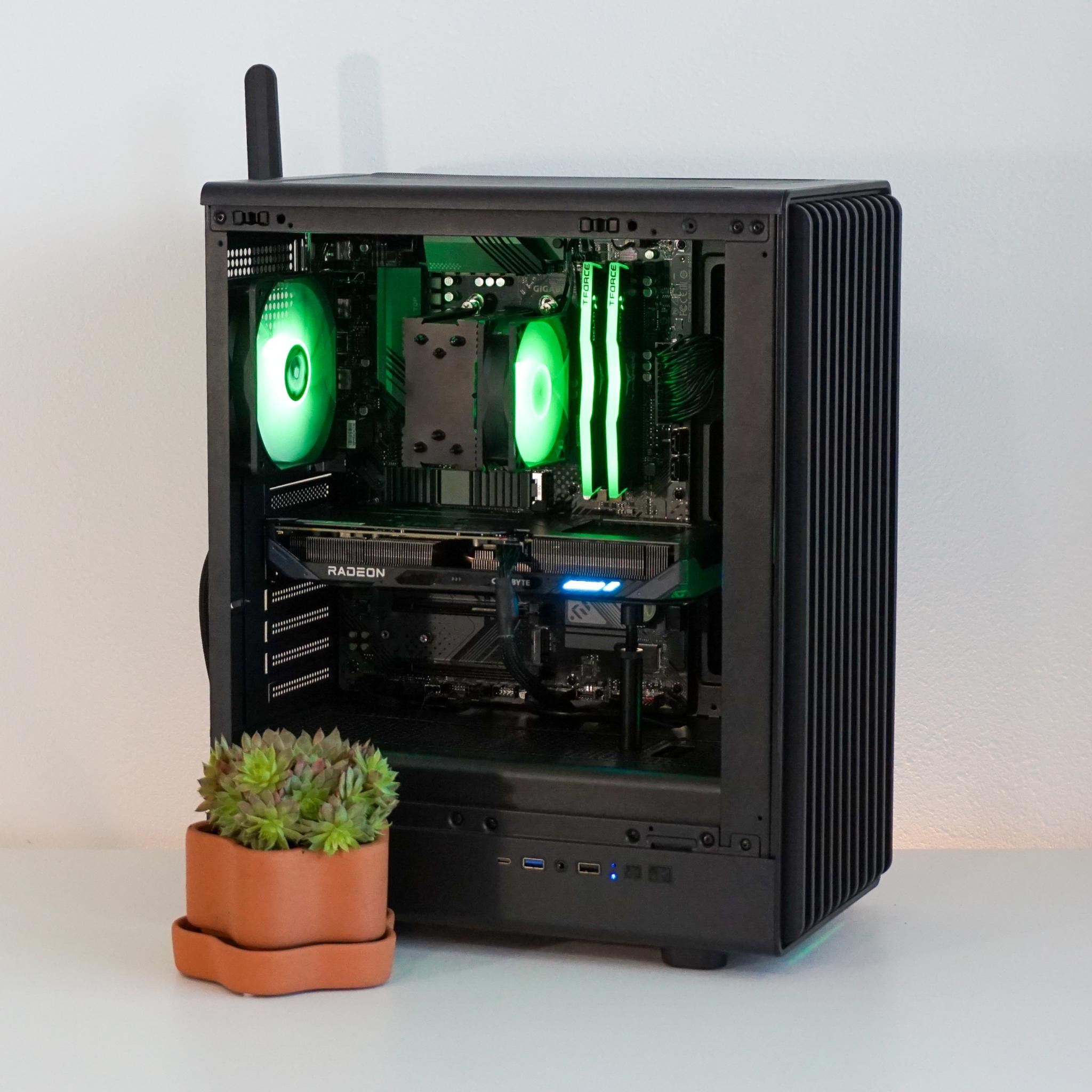JOY - Ryzen 7 5800X / RX 9060 XT 8GB / 32GB RAM DDR4-3600 / 1TB NVMe SSD – Gaming PC