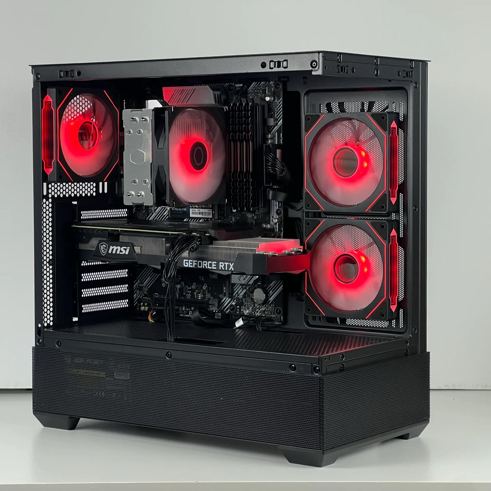 Clean Black Gaming PC | RTX 3070 | Ryzen 5 5600 | 1TB SSD | 32GB RAM