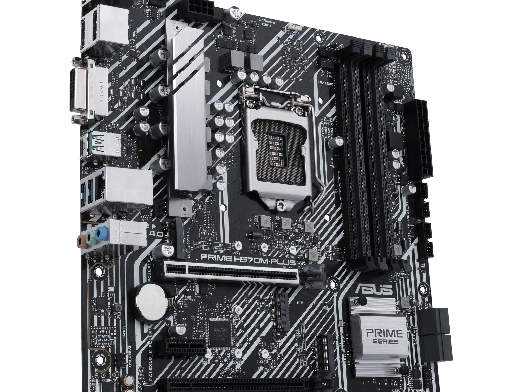 ASUS PRIME H570M-PLUS Intel H570 LGA 1200 microATX DDR4 Desktop Motherboard