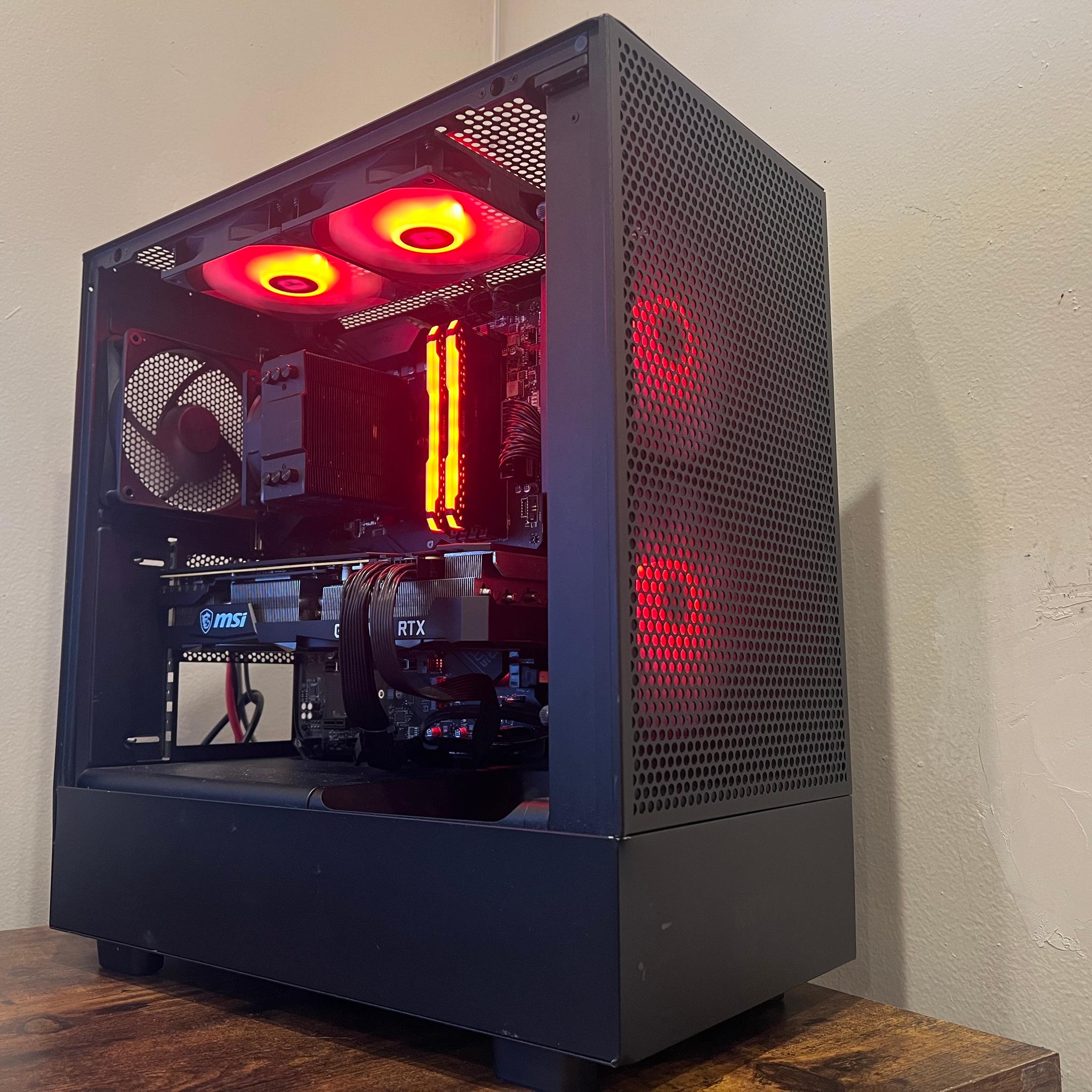 ⚫🗲| RTX 3080 | Ryzen 5 5600x | 32gb Ram | 1.5tb storage | Wifi | RGB | 1440p and 4K Gaming PC