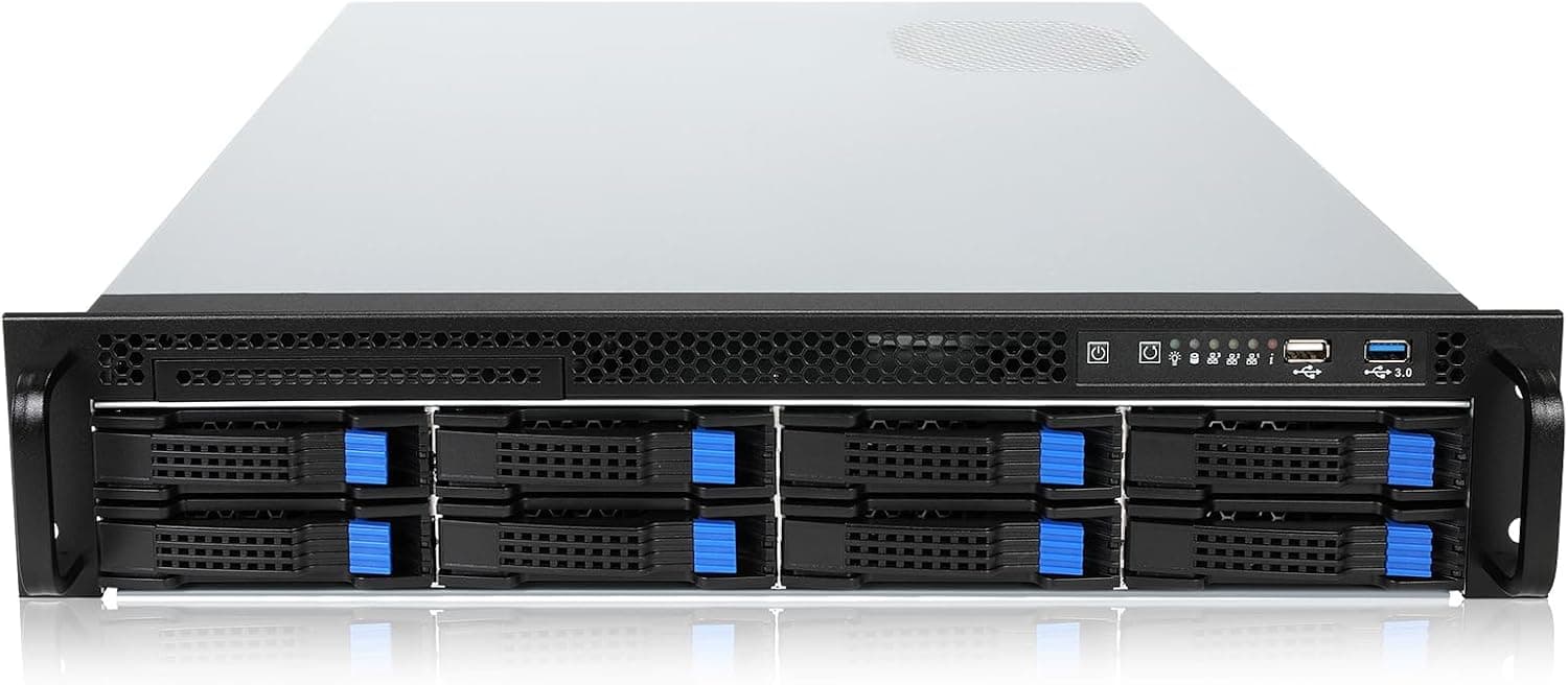 RackChoice 2U Server case 6Gbps hot swap 8 Bays M-ATX Mini-ITX