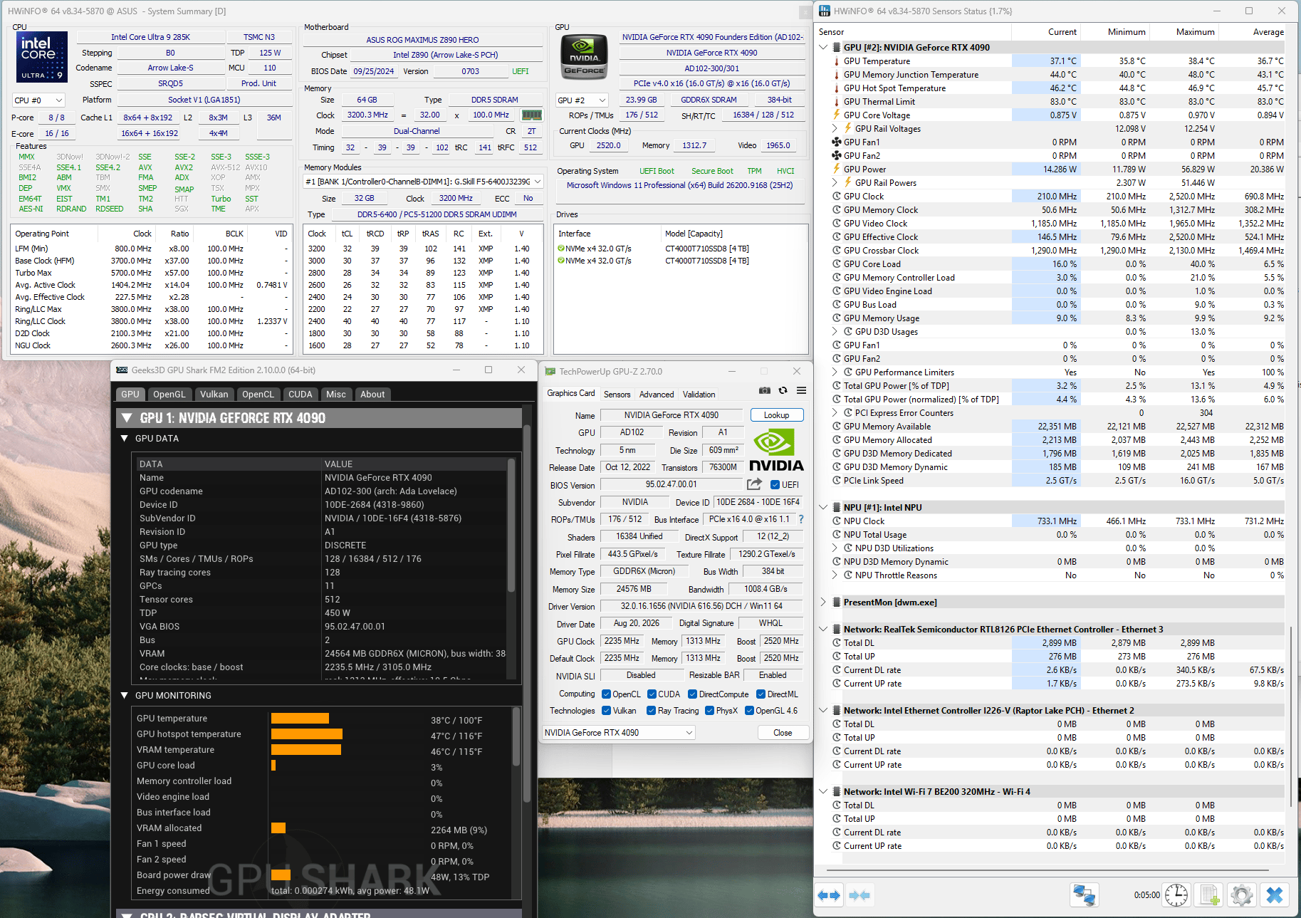 NVIDIA Founders Edition GeForce RTX™ 4090 24GB VRAM (GPU)