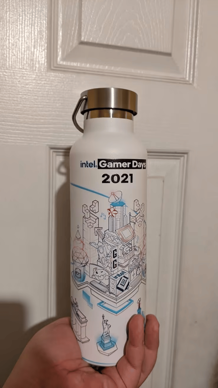 BNOB Intel Gamer Days 2021 Insulated Thermal Steel Water Bottle