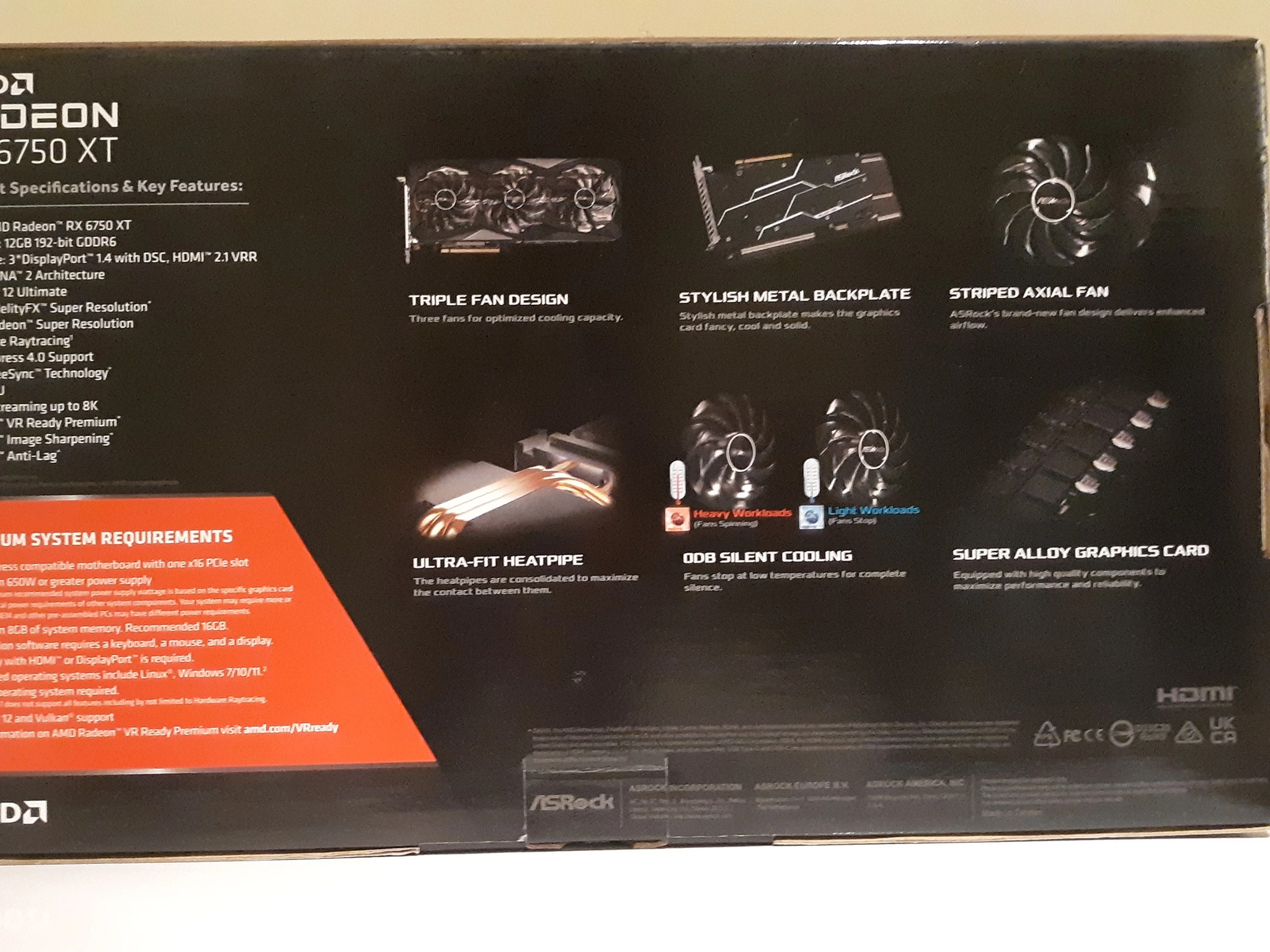 BOX ONLY || ASRock Challenger Pro RX 6750 XT