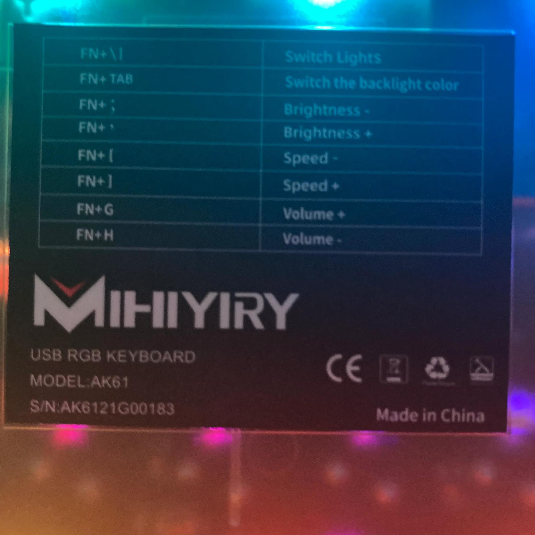(PUDDING KEYCAPS) Gs61 Mechanical Keyboard (Transparent Bottom)